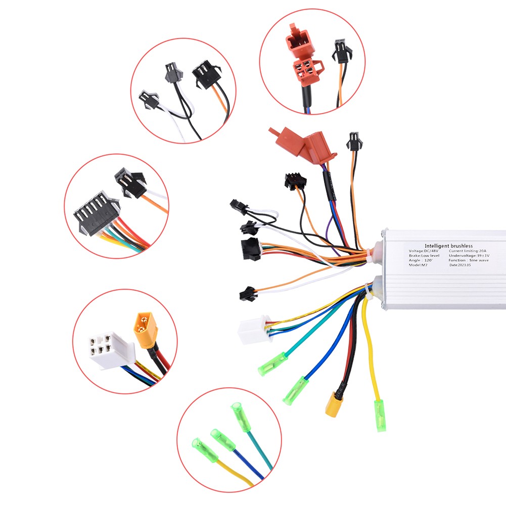Contrôleur DC Brushless Avancé pour 36V 48V pour Trottinette Électrique 350W - Picture 24 of 36