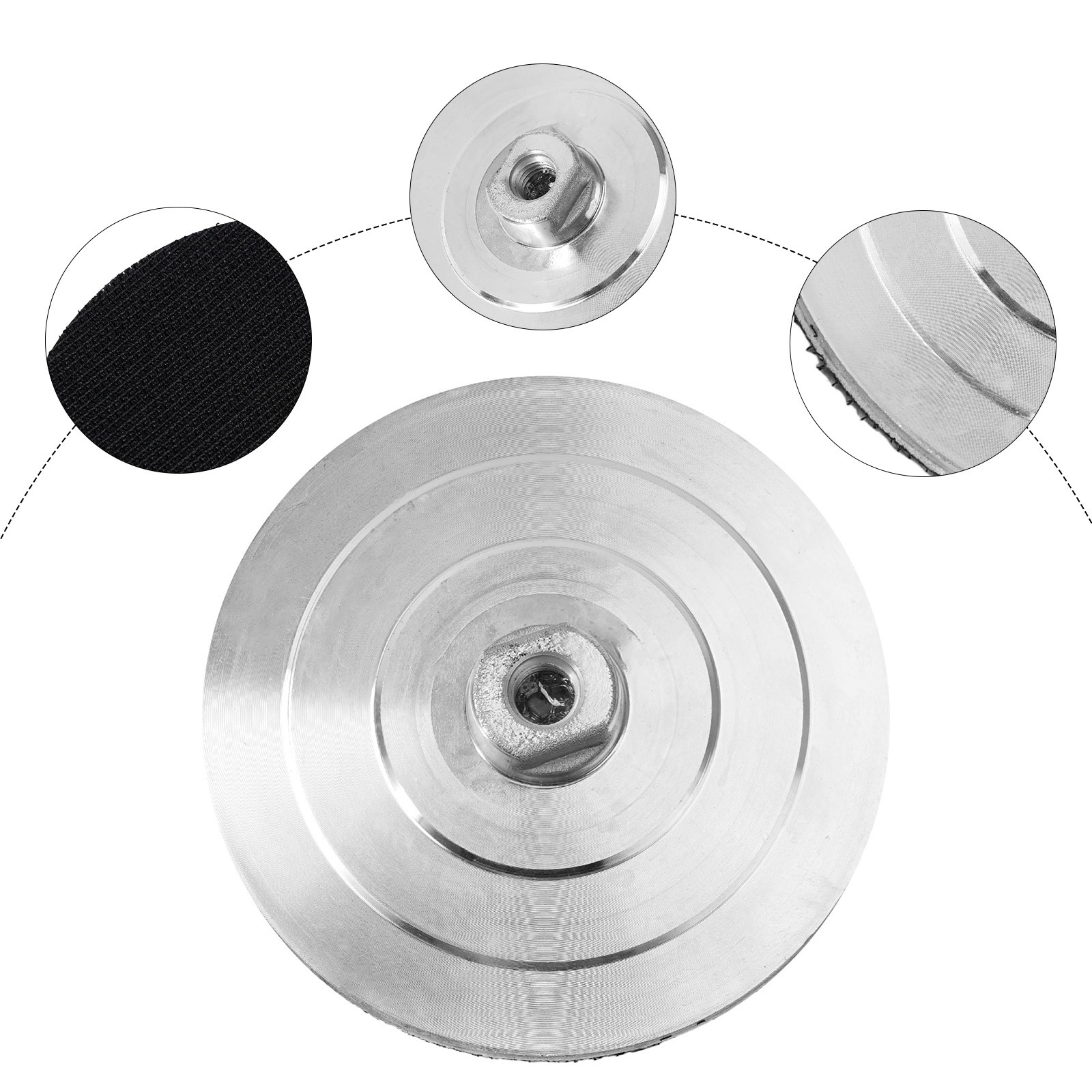 Sleek and Functional 4 Inch Backer Pad Made of Strong Aluminum Material - Picture 23 of 67