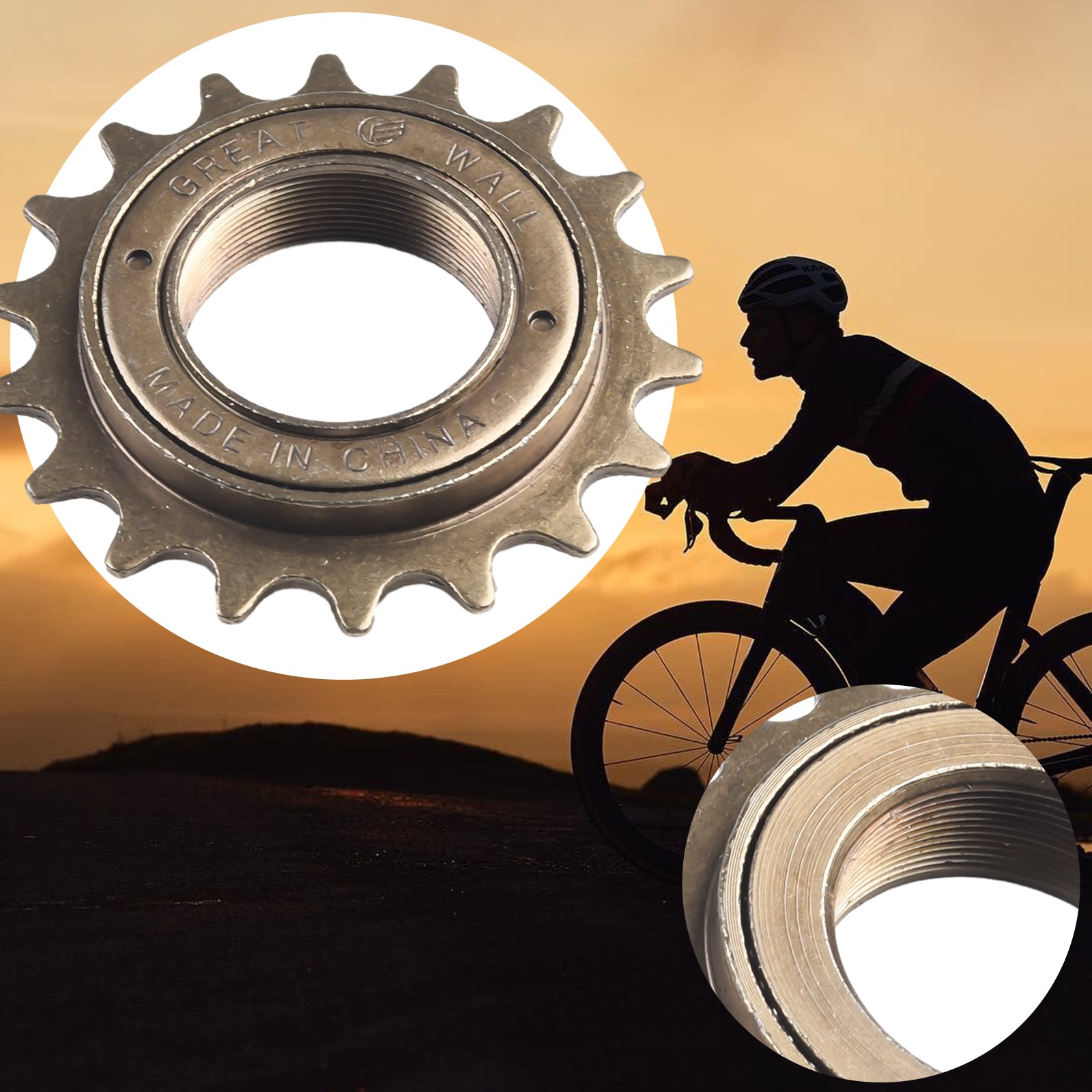 Versatile Steel Single Speed Freewheel Sprocket Gear Options of 12T14T16T18T - Picture 21 of 32