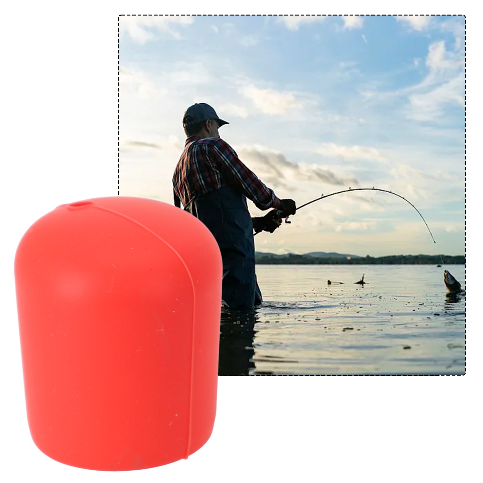 Fishing Rod End Cap Silicone Fishing Rod Plug Fishing Rod Handle Protective Case