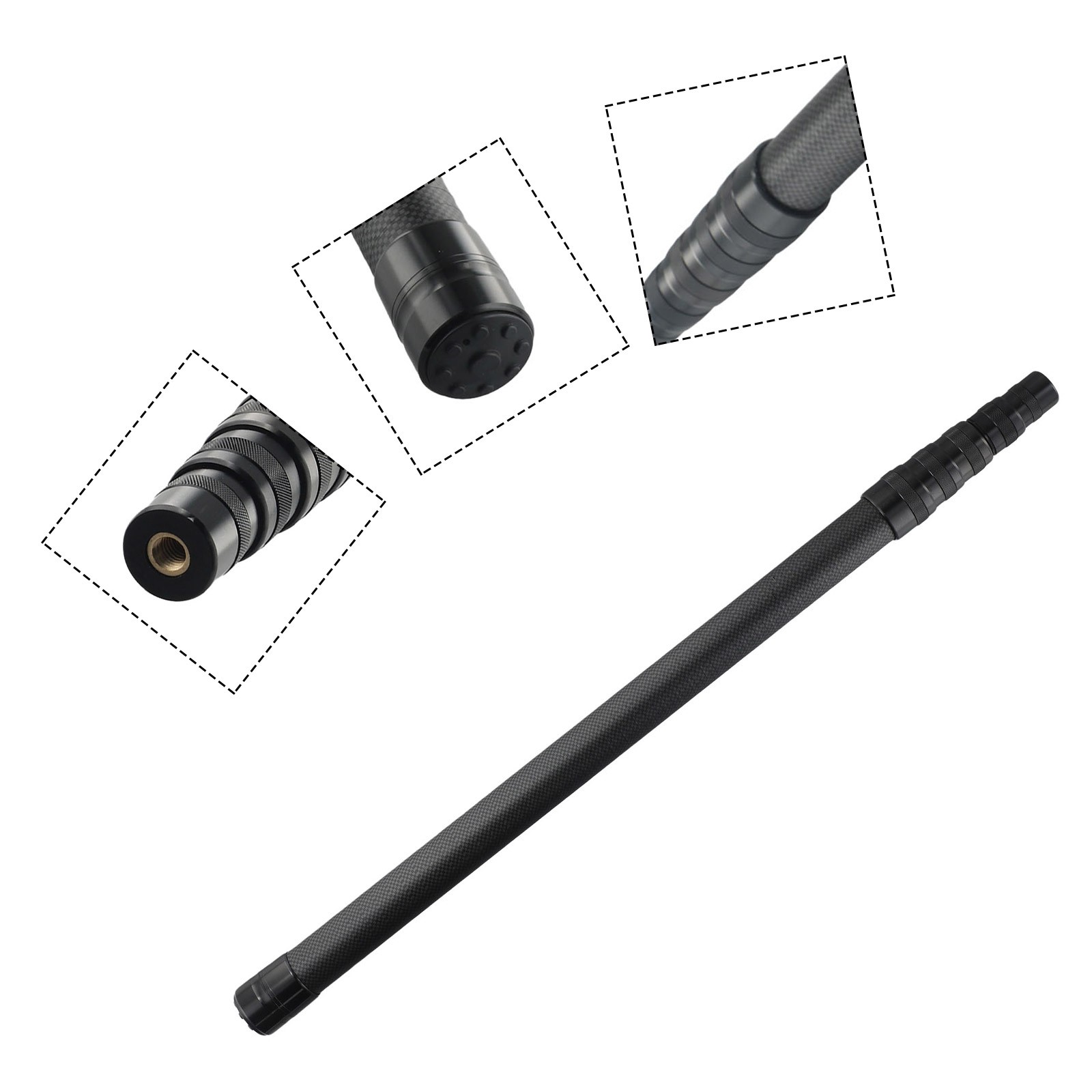 Netting Rod Pole 1.3m-3.0m 46T High Carbon Folding Net Head Fishing Accessories - Bild 32 von 70