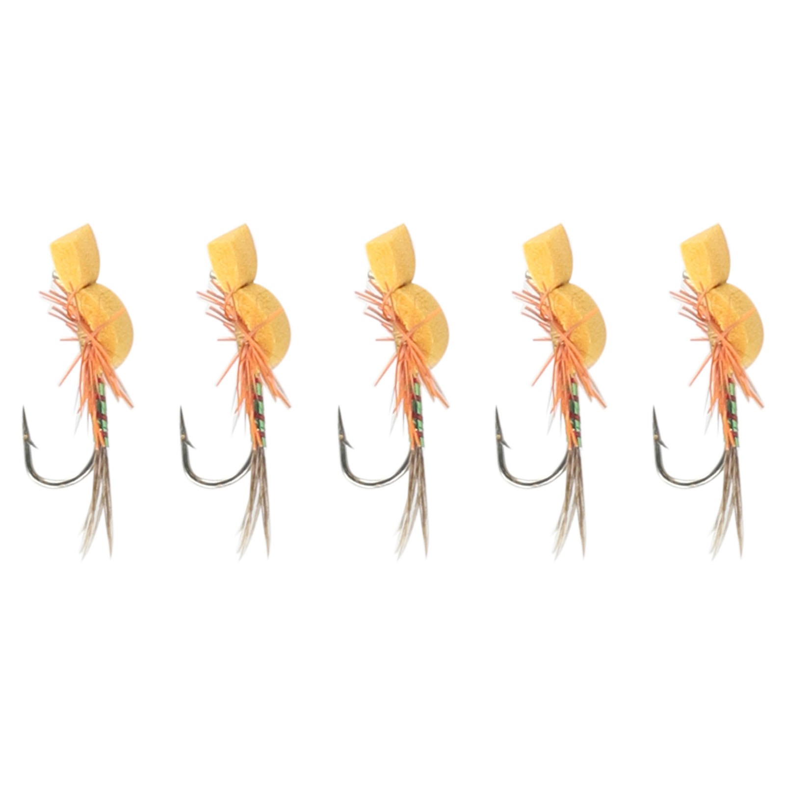 Proven Fly Fishing Bait for Trout Salmon Bass Catfish 5 Pack Dry Flies