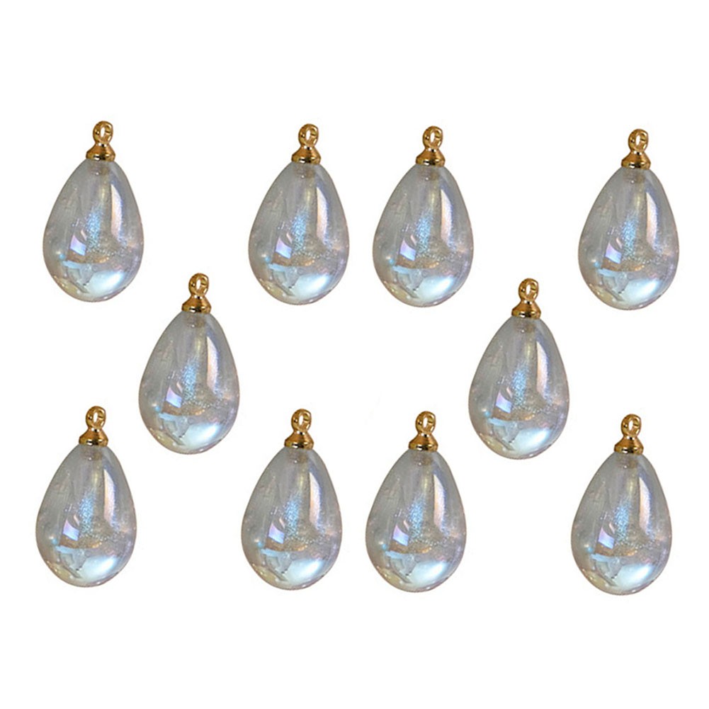 Explore Your Creativity with 10 Water Drop Pendants for Jewelry Making - Picture 15 of 18
