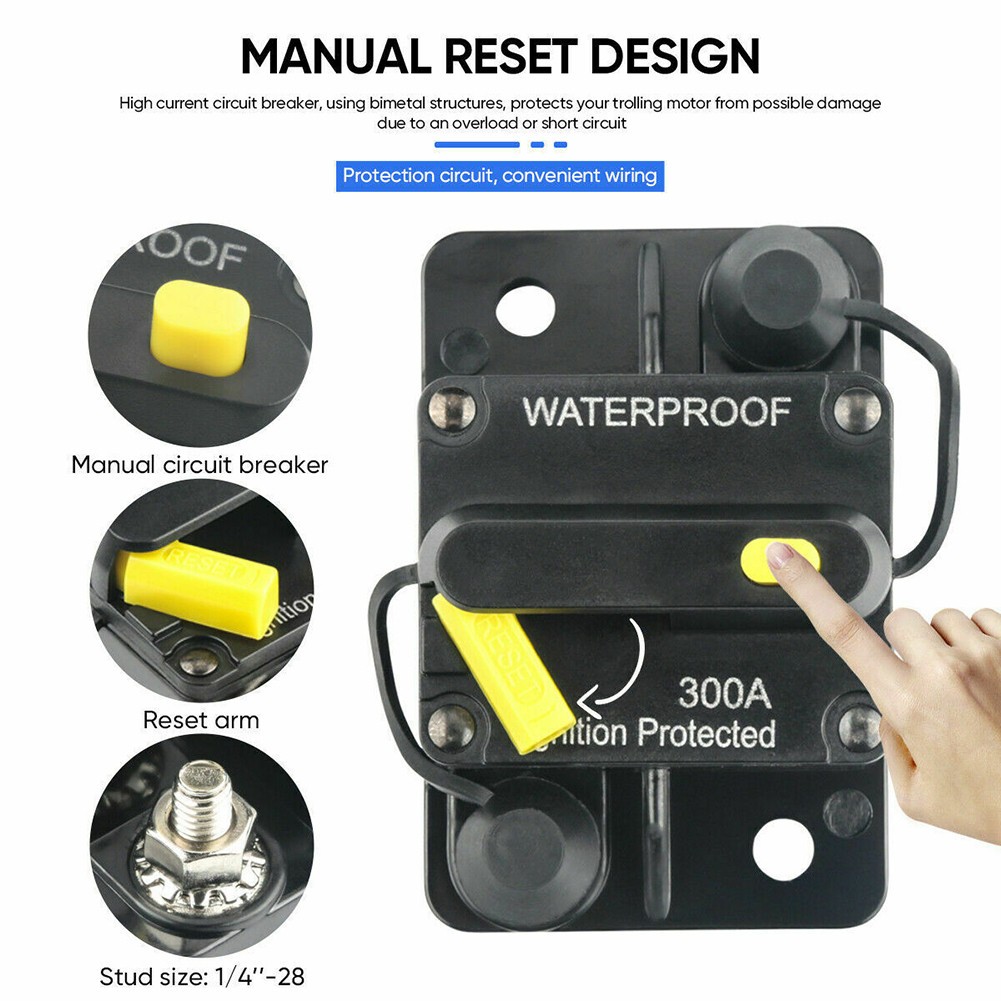 Affidabile Interruttore Auto Interruttore Fusibile Reset 30300 Amp 12V48V DC Interruttore Impermeabile - Foto 42 di 43