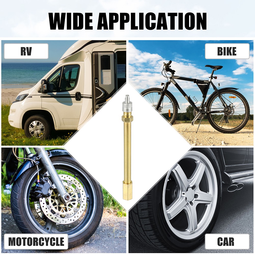 Praktische Messing Reifen Ventilschaft Verlängerung für Auto Wohnmobil Roller - Bild 21 von 24