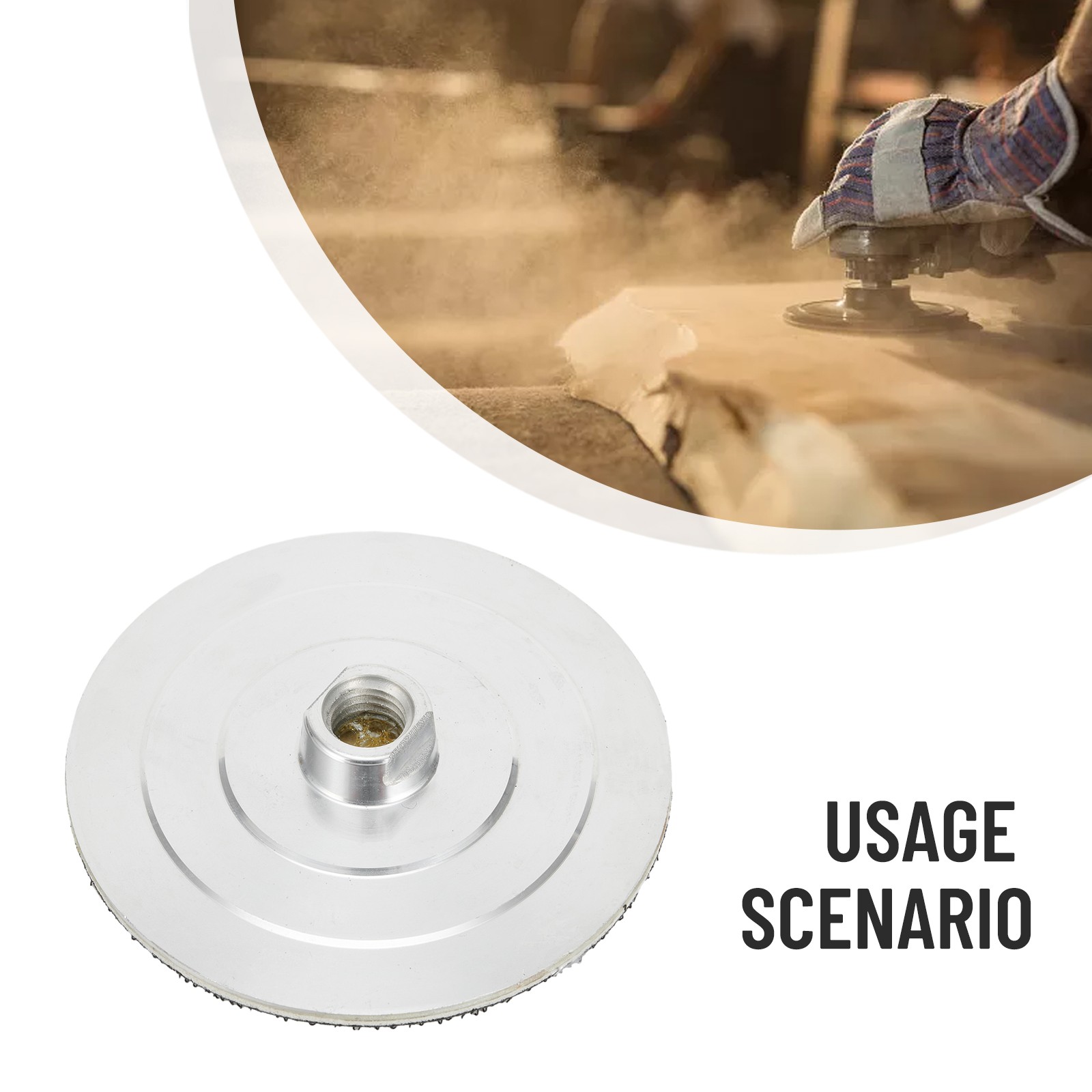 Sleek and Functional 4 Inch Backer Pad Made of Strong Aluminum Material - Picture 42 of 67