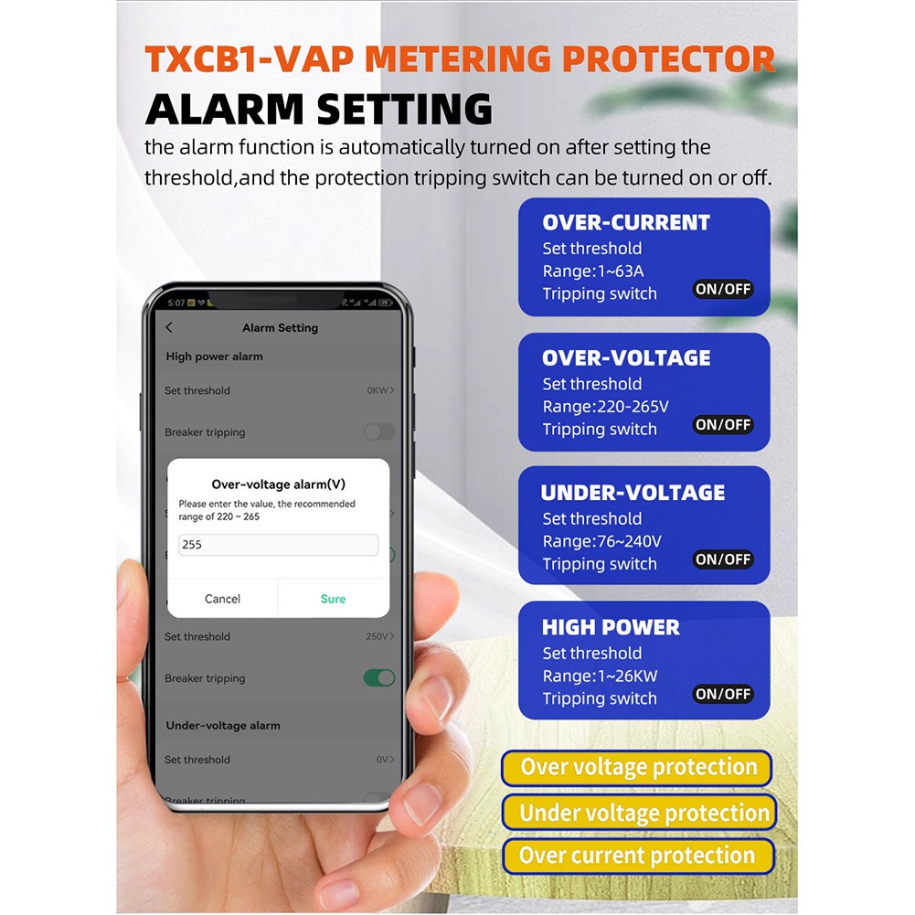 Smart Energy Meter with WiFi Connectivity and Energy Monitoring for TUYA