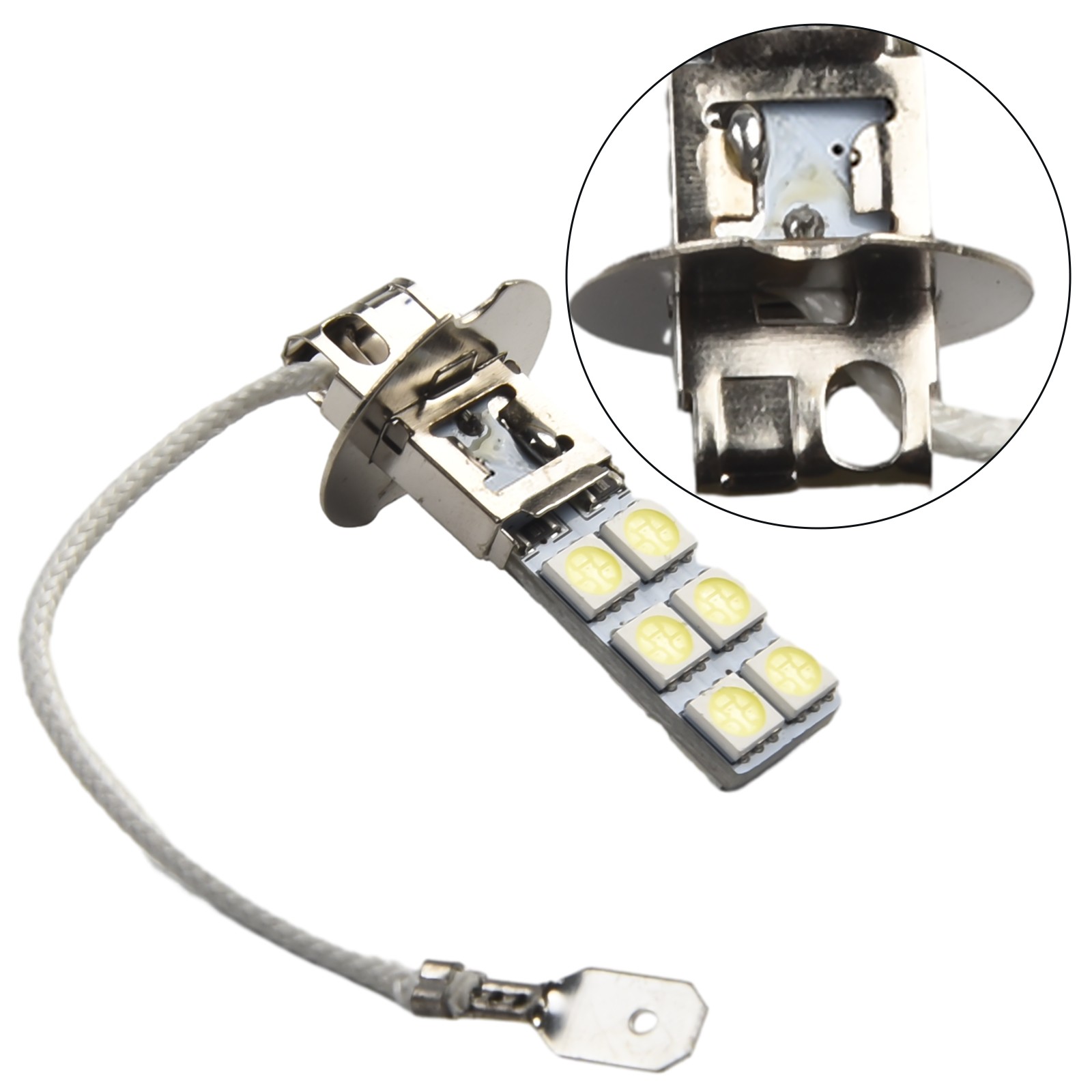 High Lumen Output 2Pcs H3 LED Fog Driving Light Bulbs for Improved Vision - Picture 3 of 20