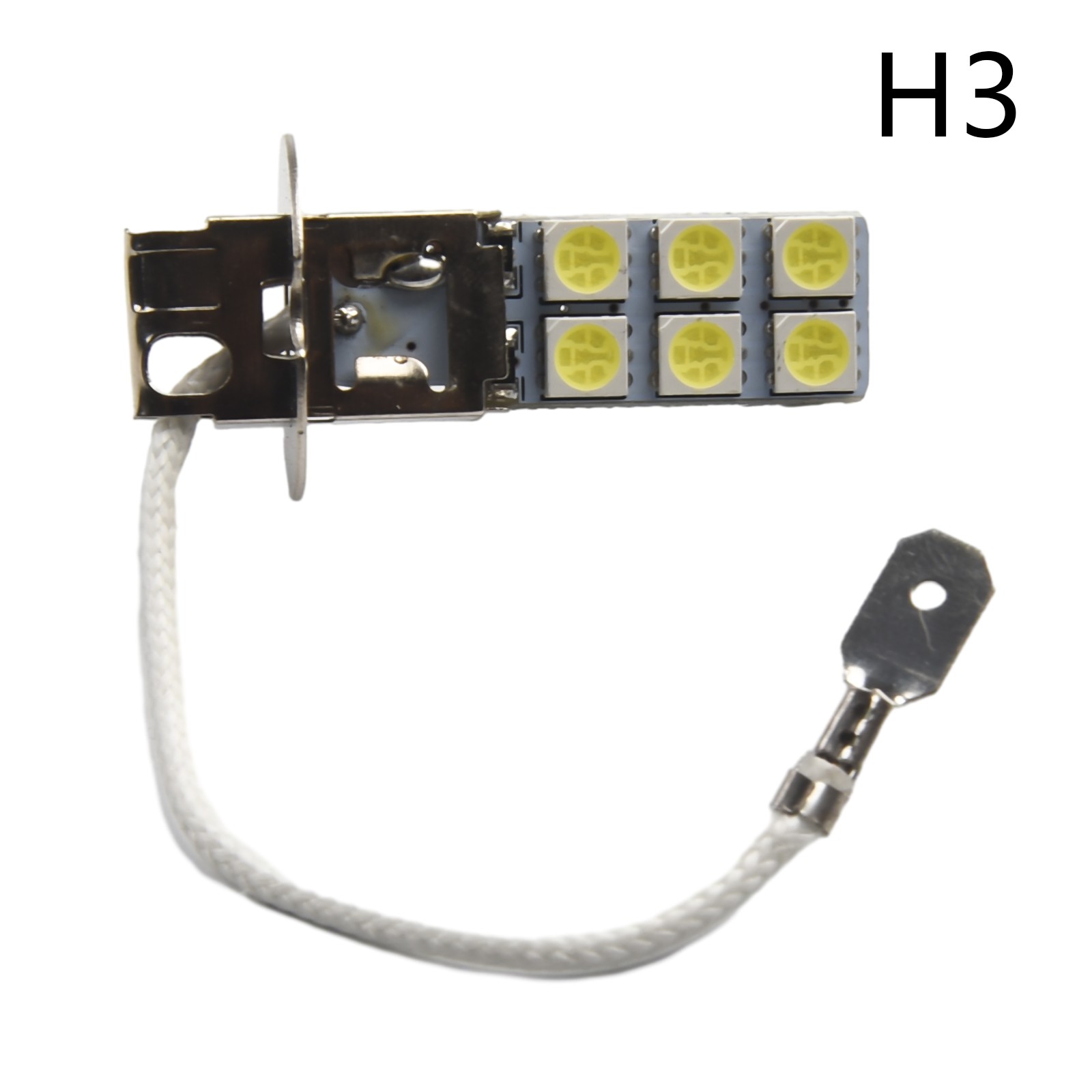 High Lumen Output 2Pcs H3 LED Fog Driving Light Bulbs for Improved Vision - Picture 2 of 20