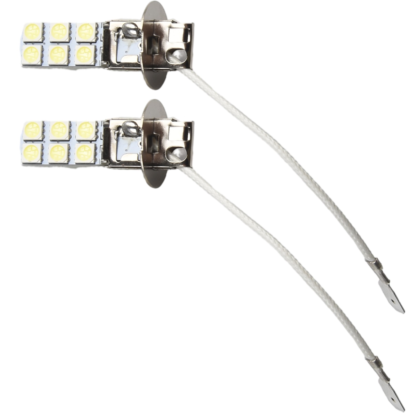 High Lumen Output 2Pcs H3 LED Fog Driving Light Bulbs for Improved Vision - Picture 6 of 20