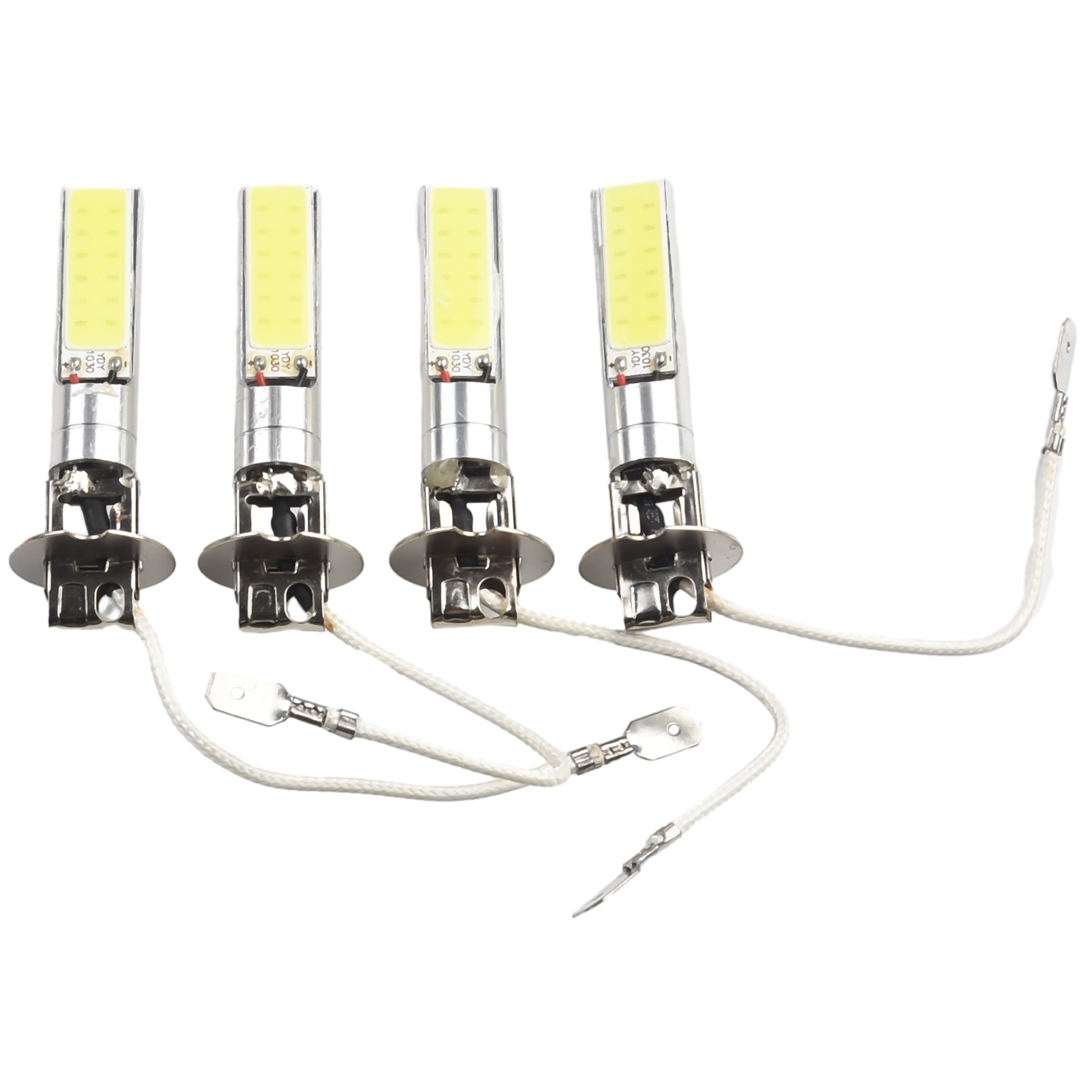 4x H3 Super Bright 80W COB-LED Headlight Kit Fog Driving Bulbs 6000K White - Picture 7 of 23