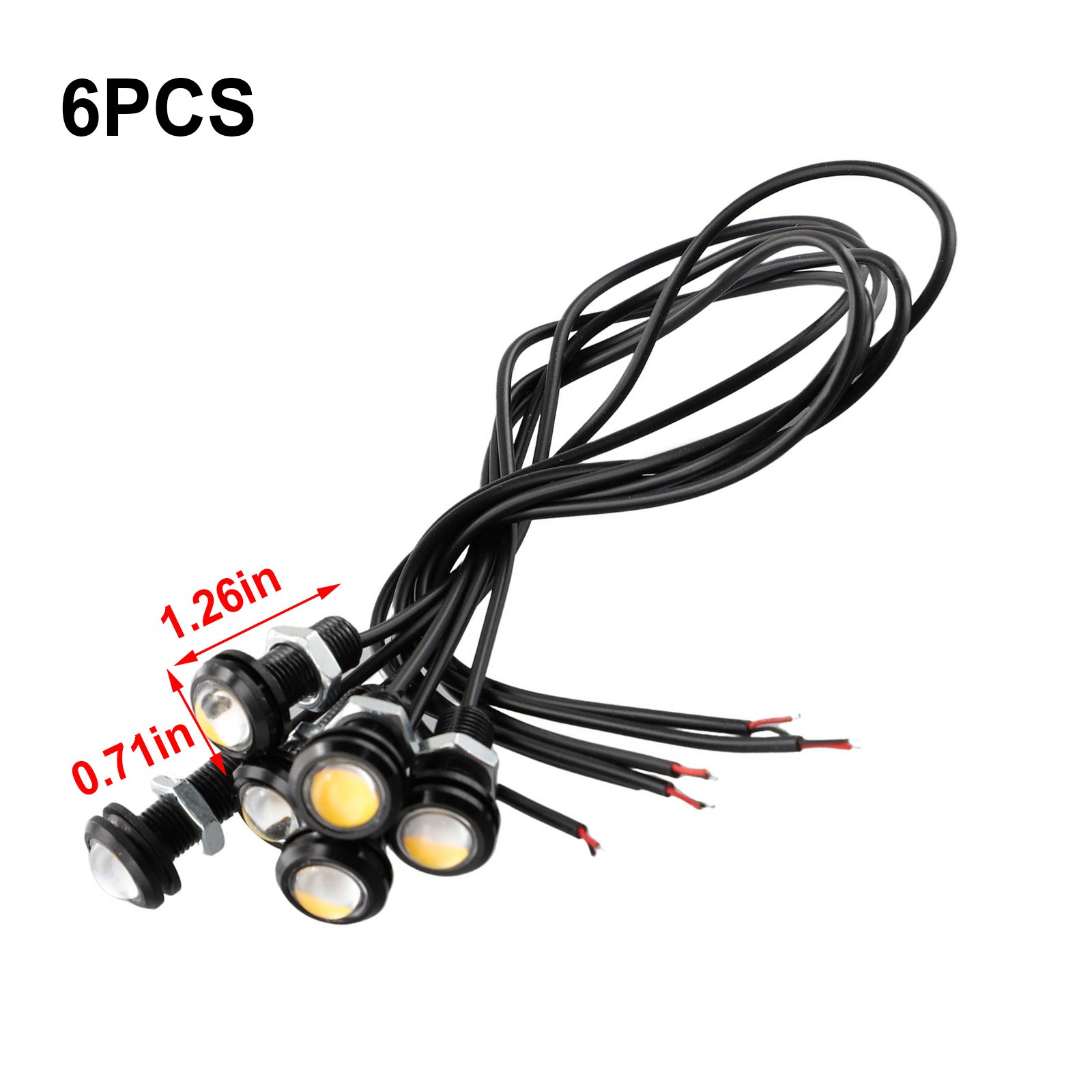 High Quality LED Lights Lamp Spare Waterproof 12V DC 6pcs Set Accessories - Picture 8 of 12