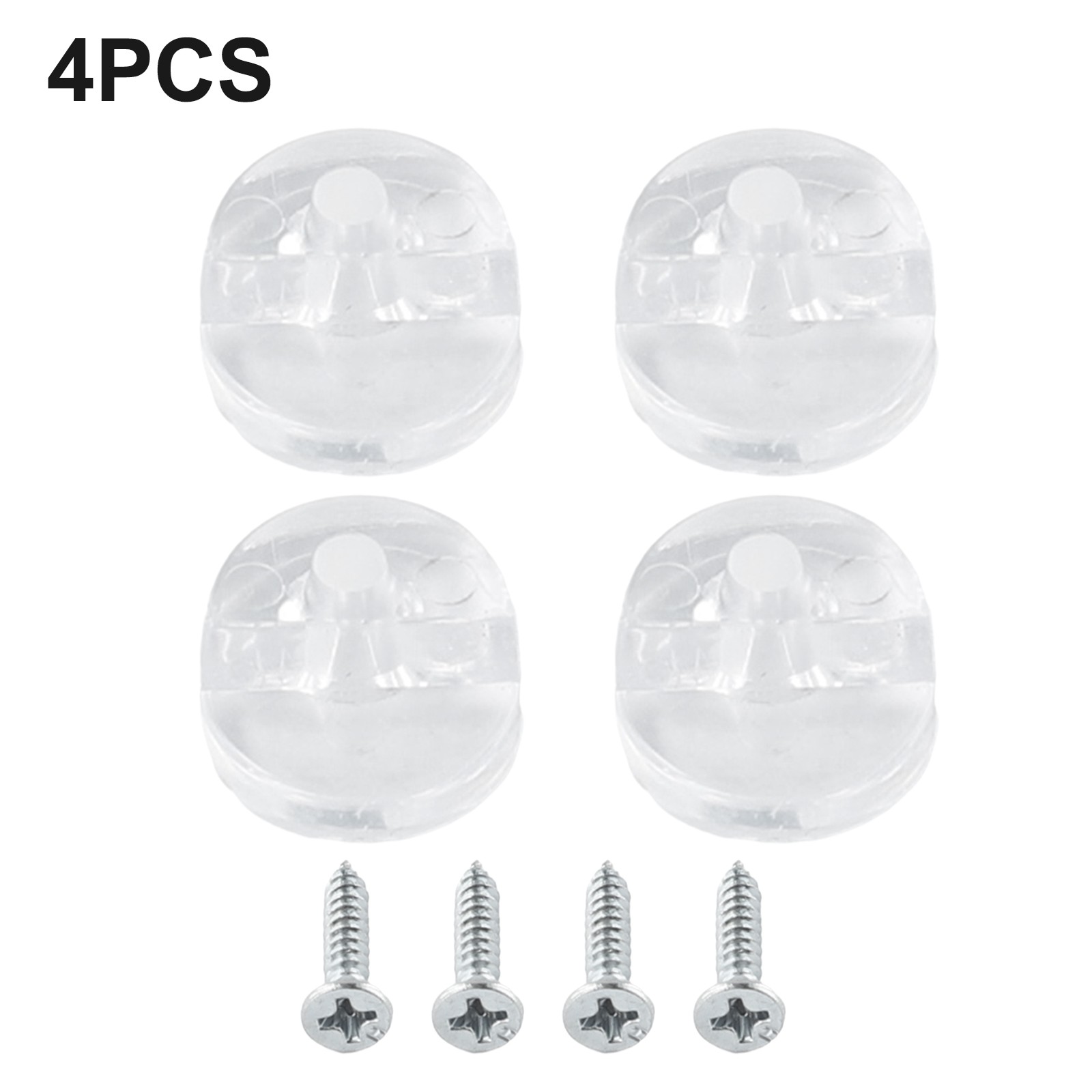 4x Mirror Wall Clips Fixing Kit Frameless Clips Glass Bracket Mounting Hanging~ - Picture 23 of 24