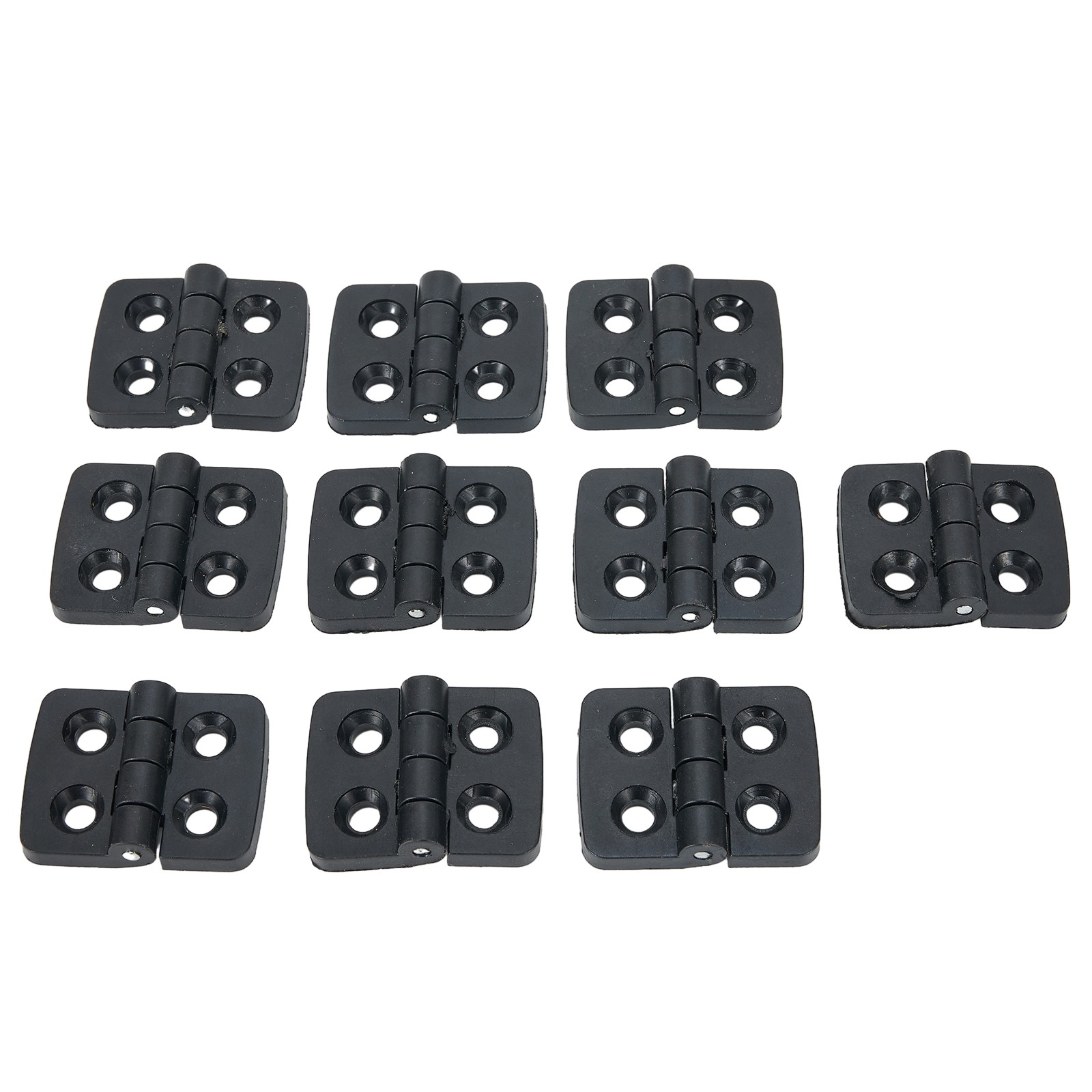 Affordable Set of Mini Plastic Hinges for Cabinets and Furniture 10 Pieces