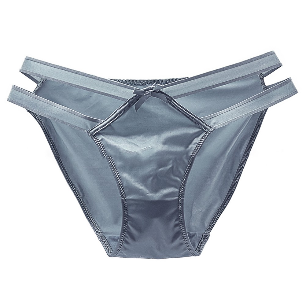 Sexy Low Rise Seamless Silky Satin Ladies Panties Knickers