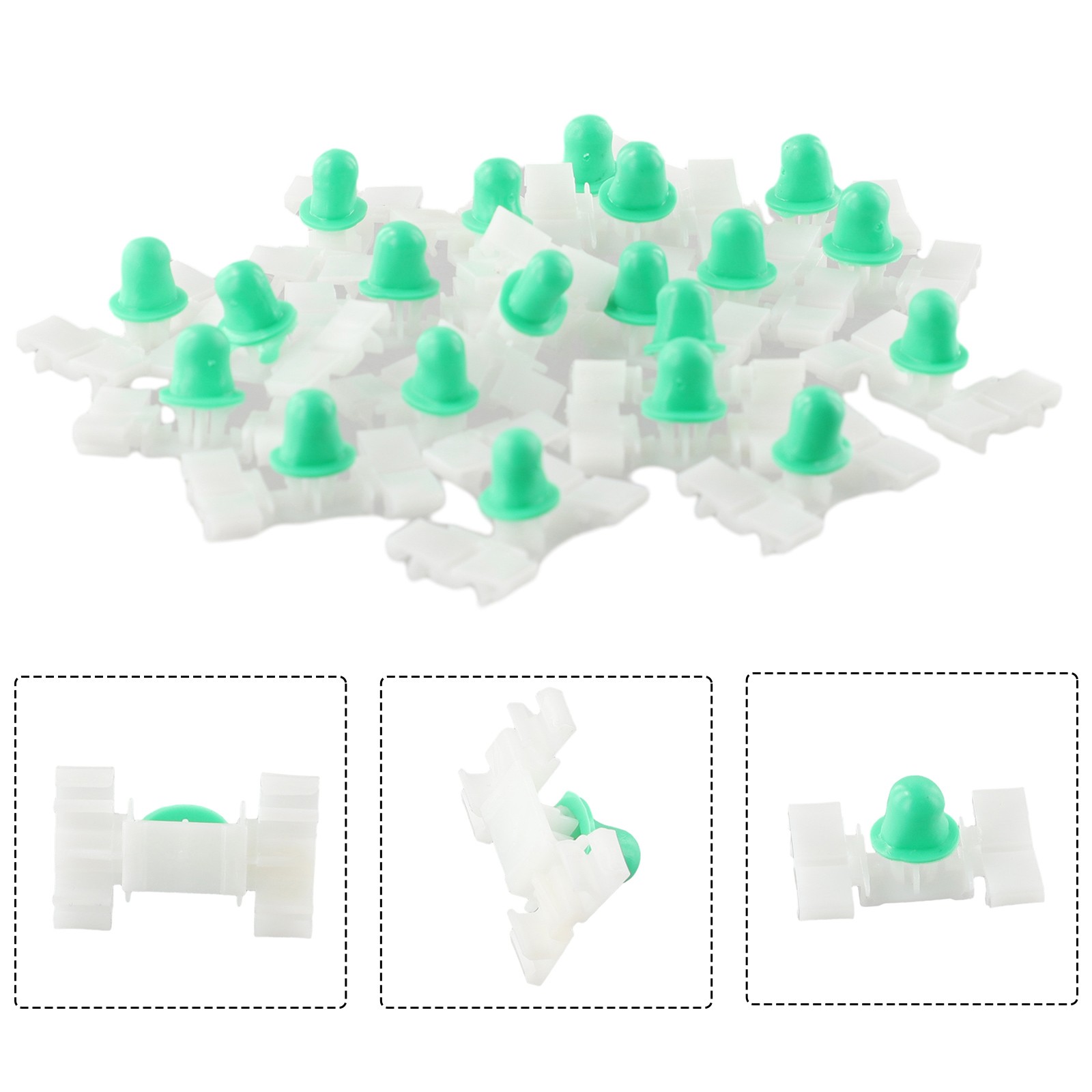 15x Moulding Trim Clips For BMW 3 Series E36 E46 – White, ABS Plastic – Universal Fit