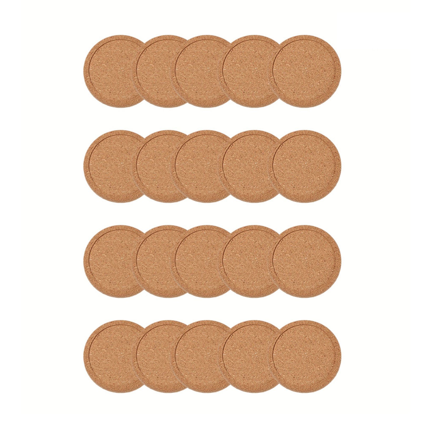 Tendance Protégez vos meubles avec des sous-verres en liège dosette ronde en bois naturel