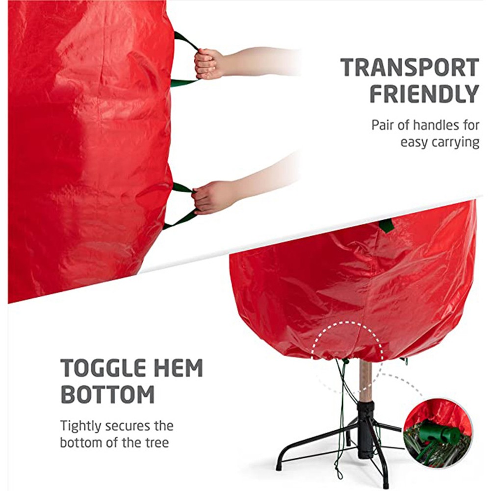 Handy Upright Christmas Tree Storage Bag Fits 7 ft Tall Trees Effortlessly - Picture 18 of 29