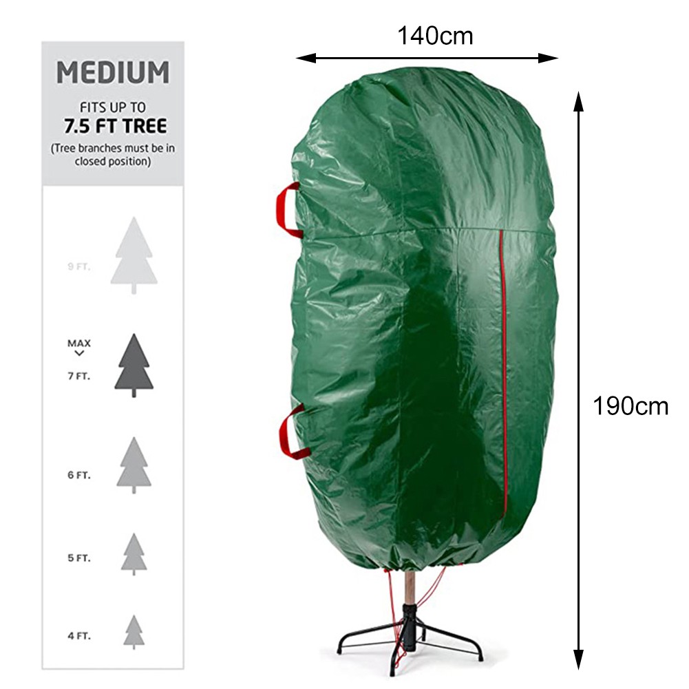 Handy Upright Christmas Tree Storage Bag Fits 7 ft Tall Trees Effortlessly - Picture 16 of 29