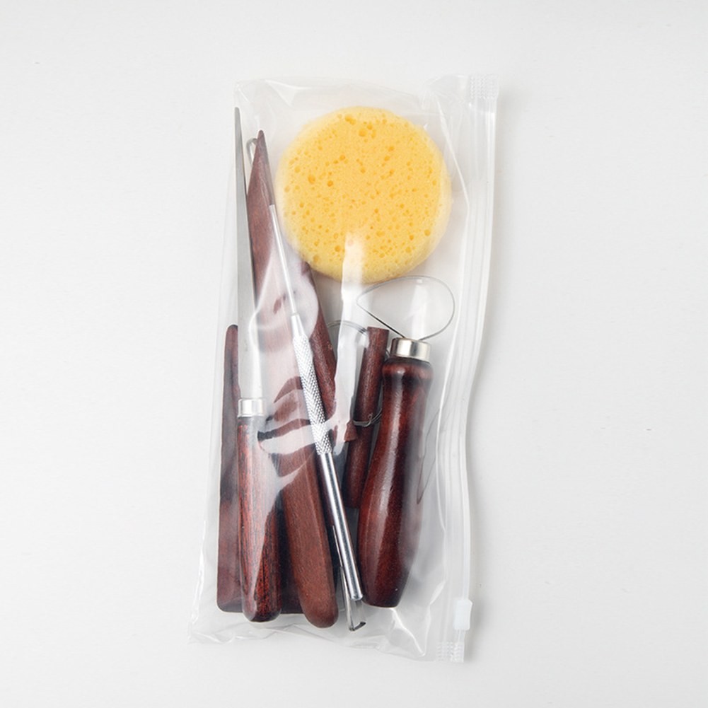 Ensemble d'outils de sculpture en argile polyvalent ensemble d'outils de poterie - Zdjęcie 8 z 9