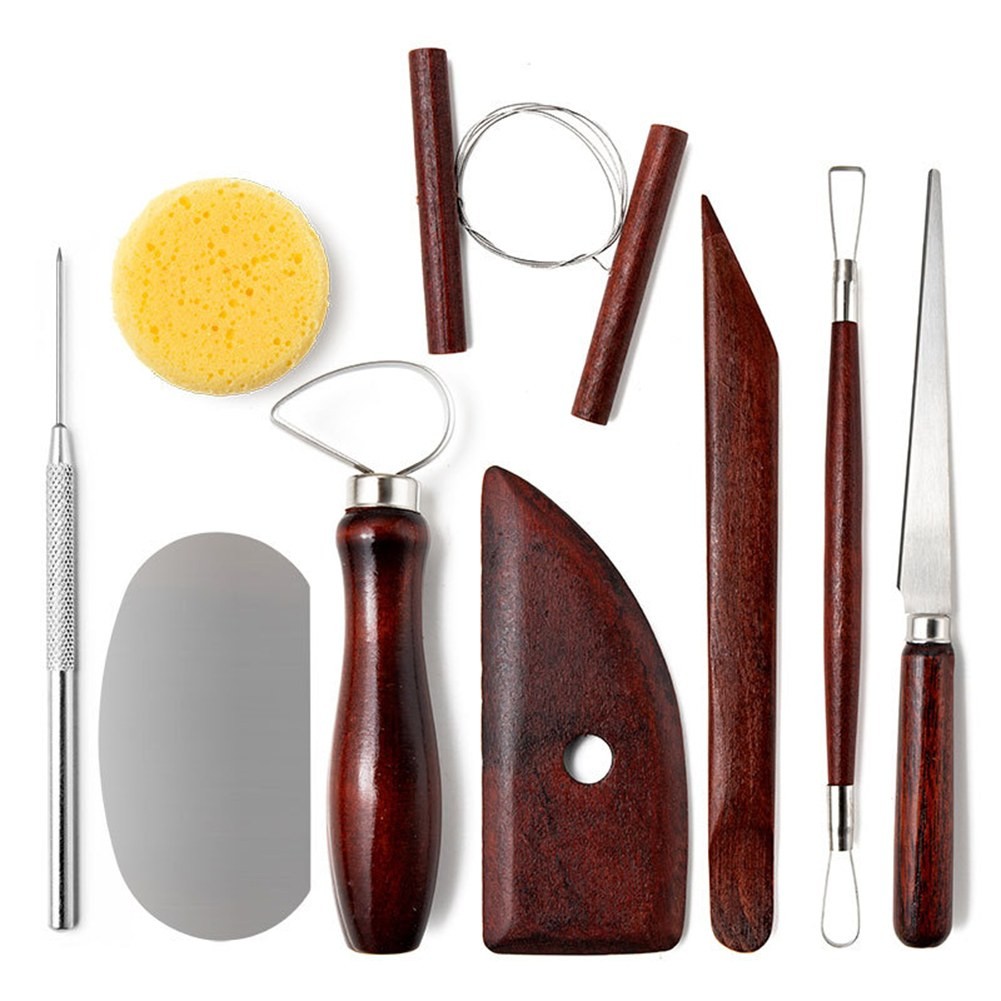 Ensemble d'outils de sculpture en argile polyvalent ensemble d'outils de poterie - Zdjęcie 3 z 9