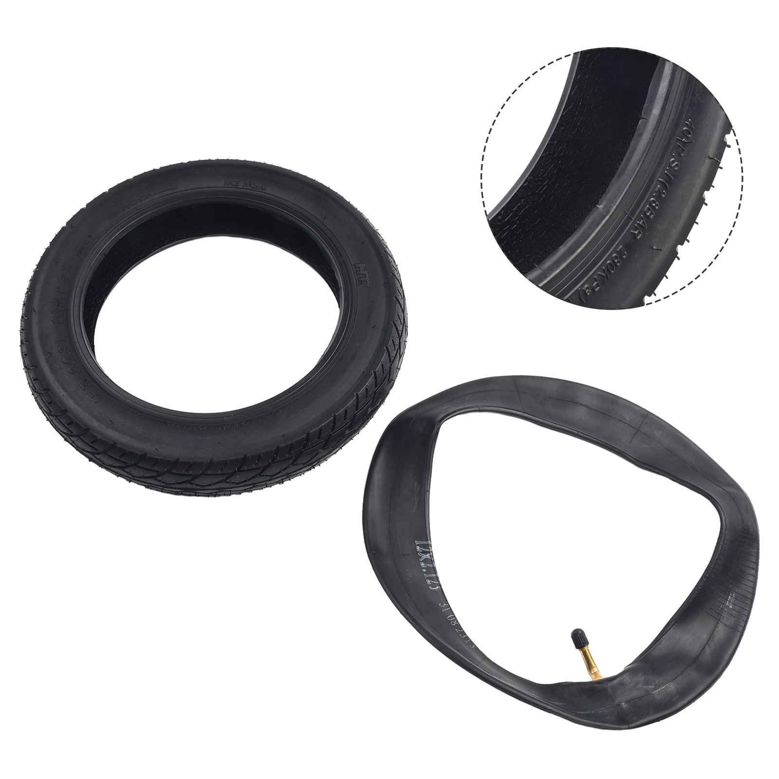 Versatile Tire Tube Set for Electric Scooters and Electric Wheelchairs