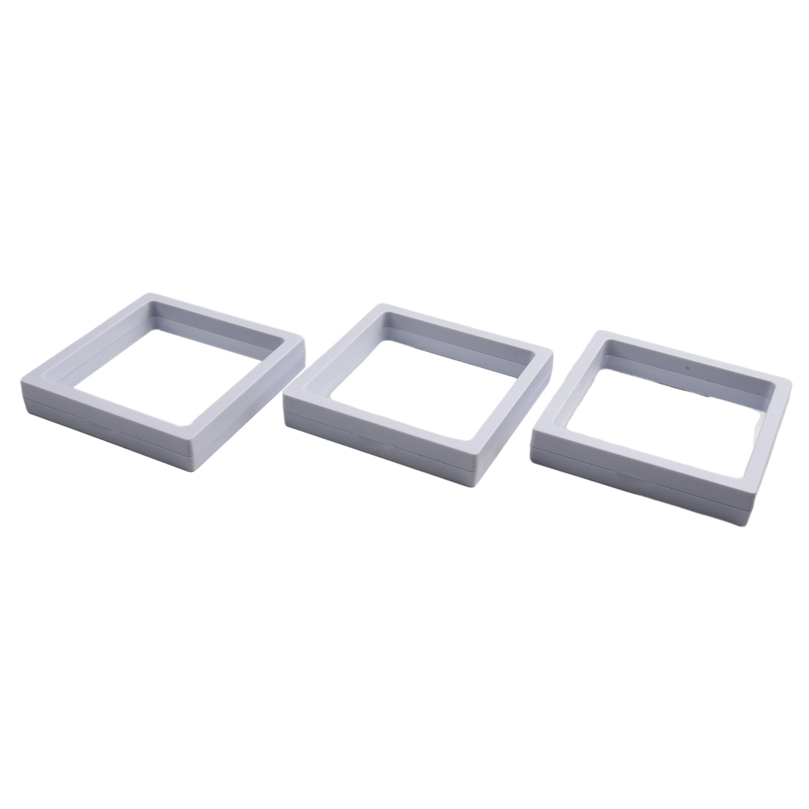 Set Di 6 Cornici Sospese 3D Per Esposizione – Porta Monete, Gioielli E Oggetti Da Collezione – Design Nero, Dimensioni 7x7 Cm, Antipolvere E Anti Graffio