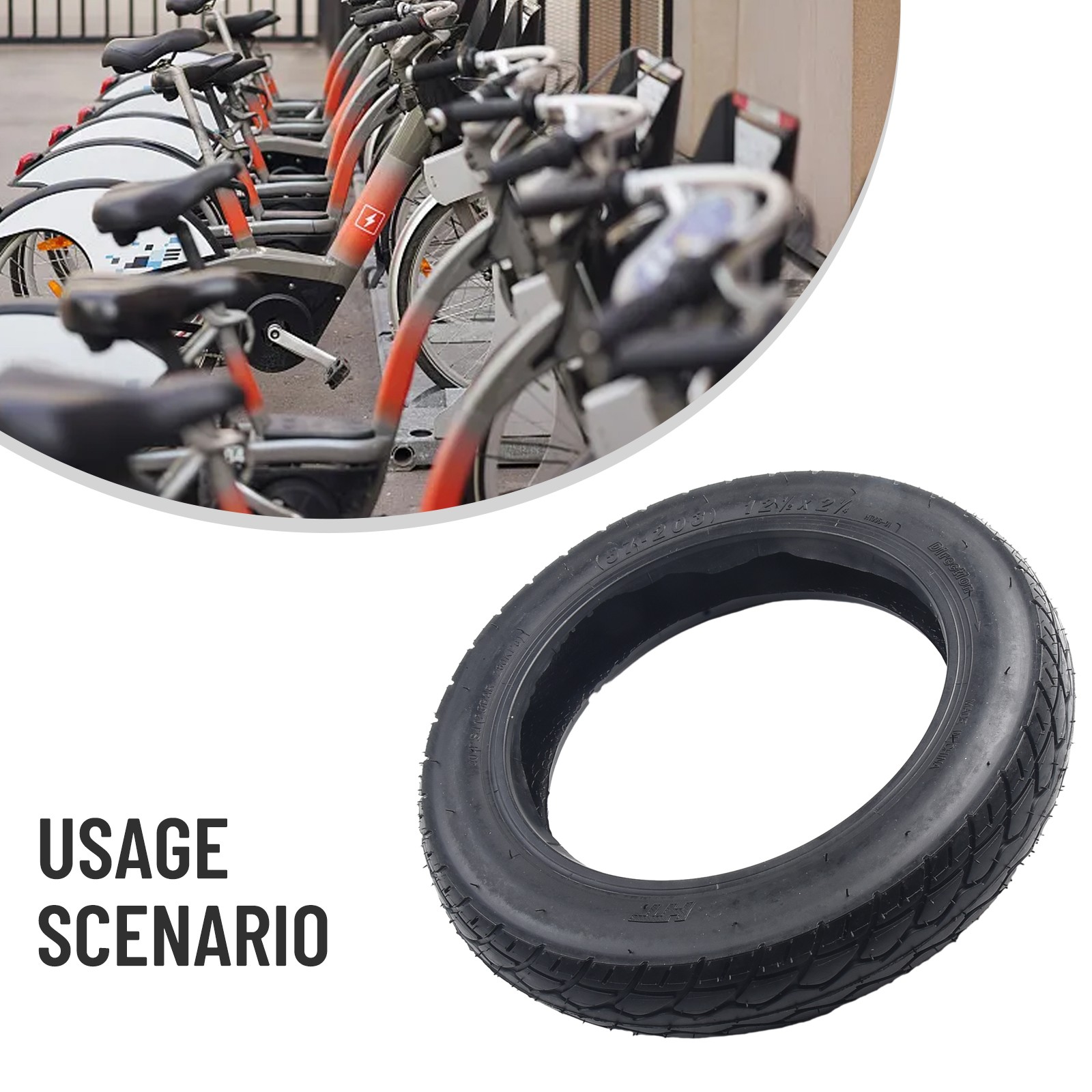 Versatile Tire Tube Set for Electric Scooters and Electric Wheelchairs