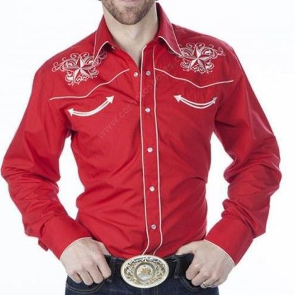 Modern Men's Casual Retro Long Sleeve Shirts Button Down Dress Shirt Tops - Picture 8 of 10