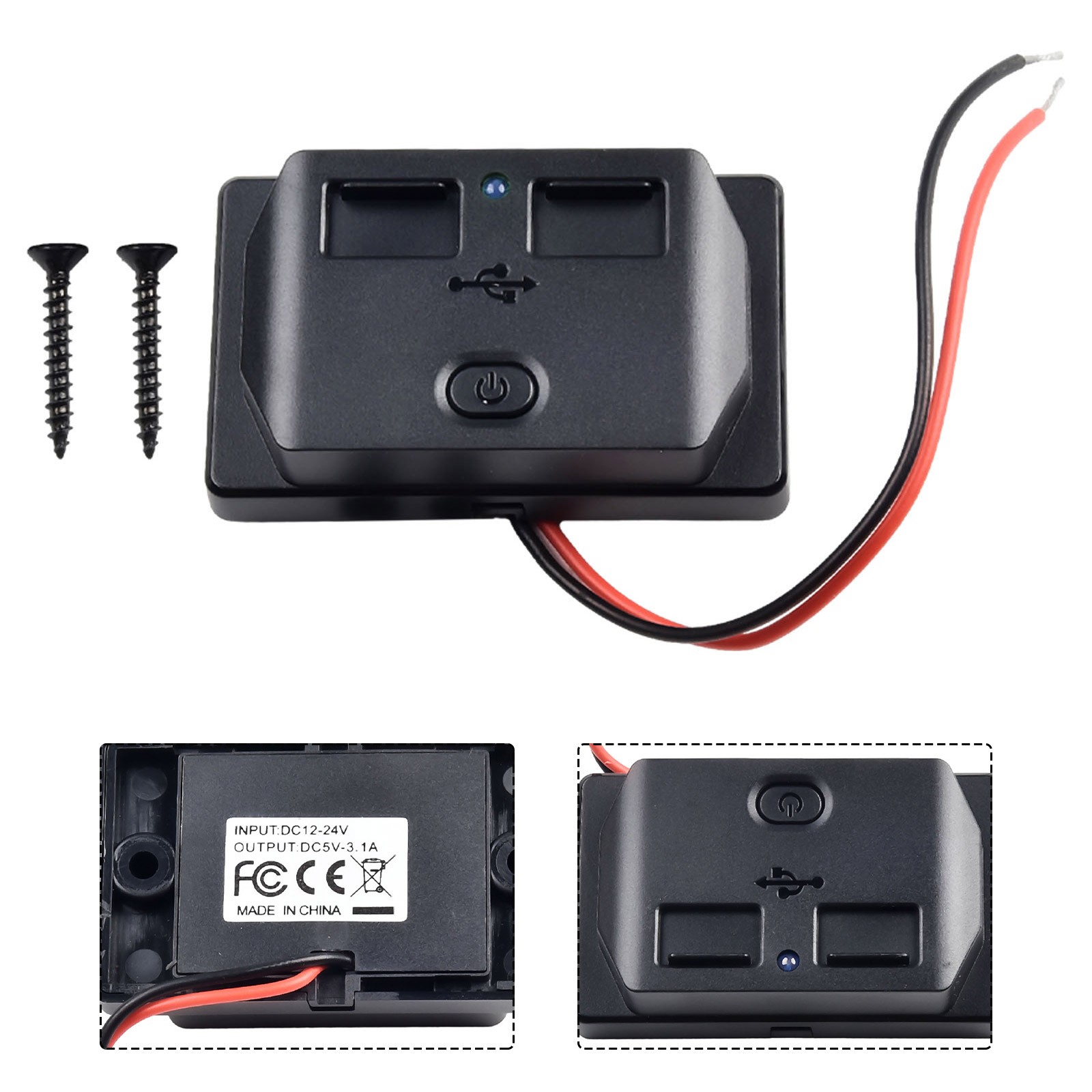 Chargeur Rapide Portable Double USB pour Moto Bateau 3 1A Adaptateur Sortie - Photo 14 sur 31