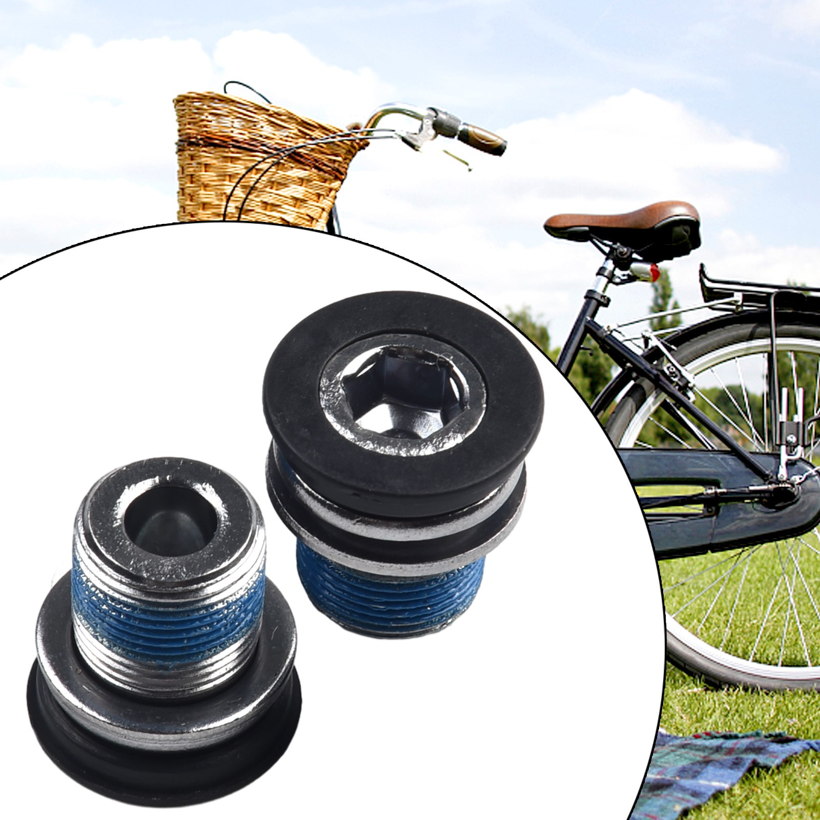 Schwerlast 2er Set Fahrrad Kurbelarmschrauben für Bosch und Brose eBike M15 Gew - Bild 15 von 36