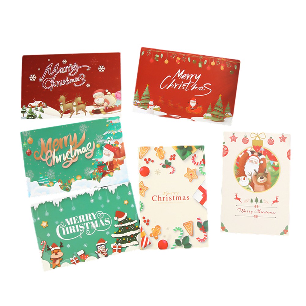 Colorato per buoni regalo set di 6 per inviare calorosi auguri durante...