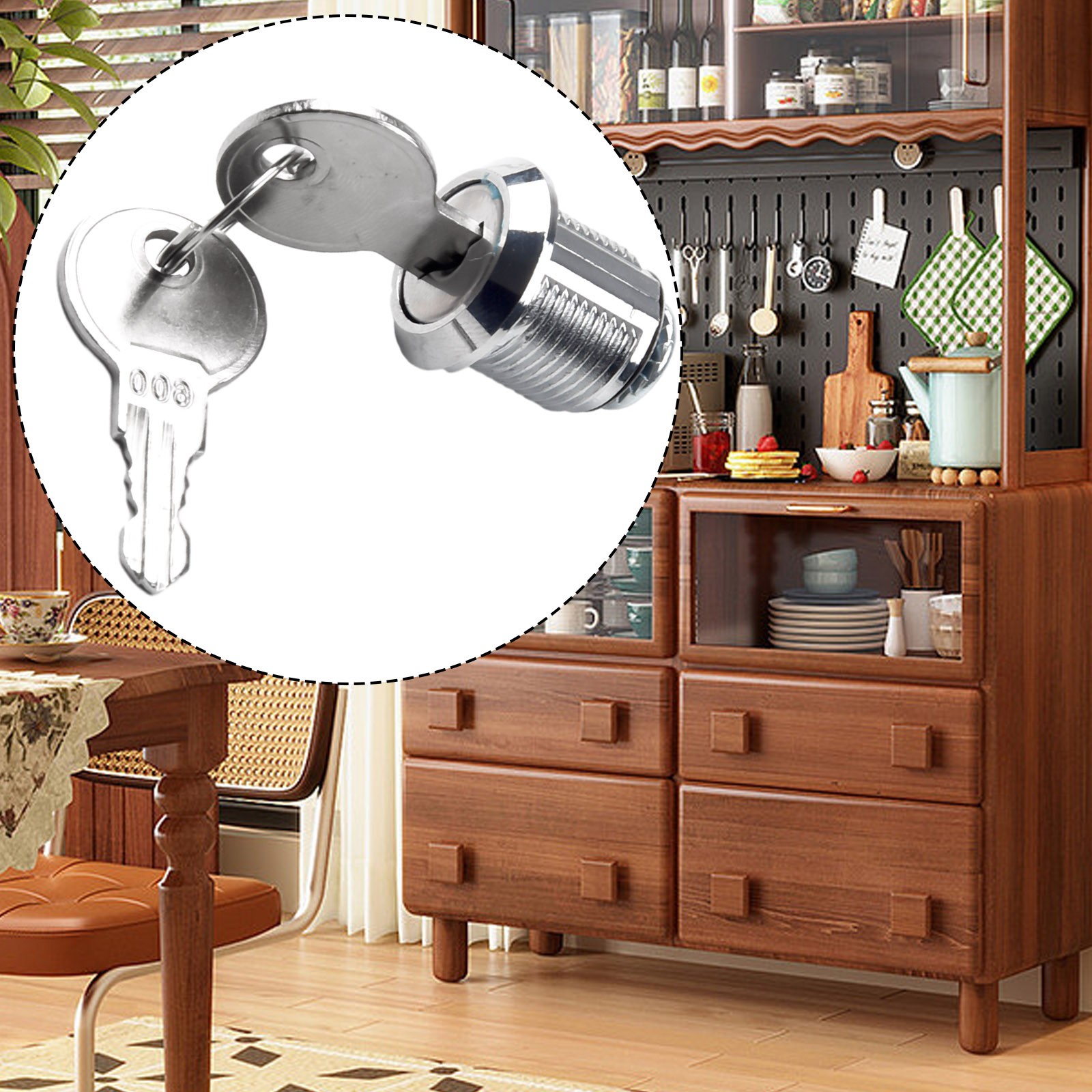 Heavy Duty Cabinet Zinc Alloy Cam Lock Set for File Cabinets and Toolbox