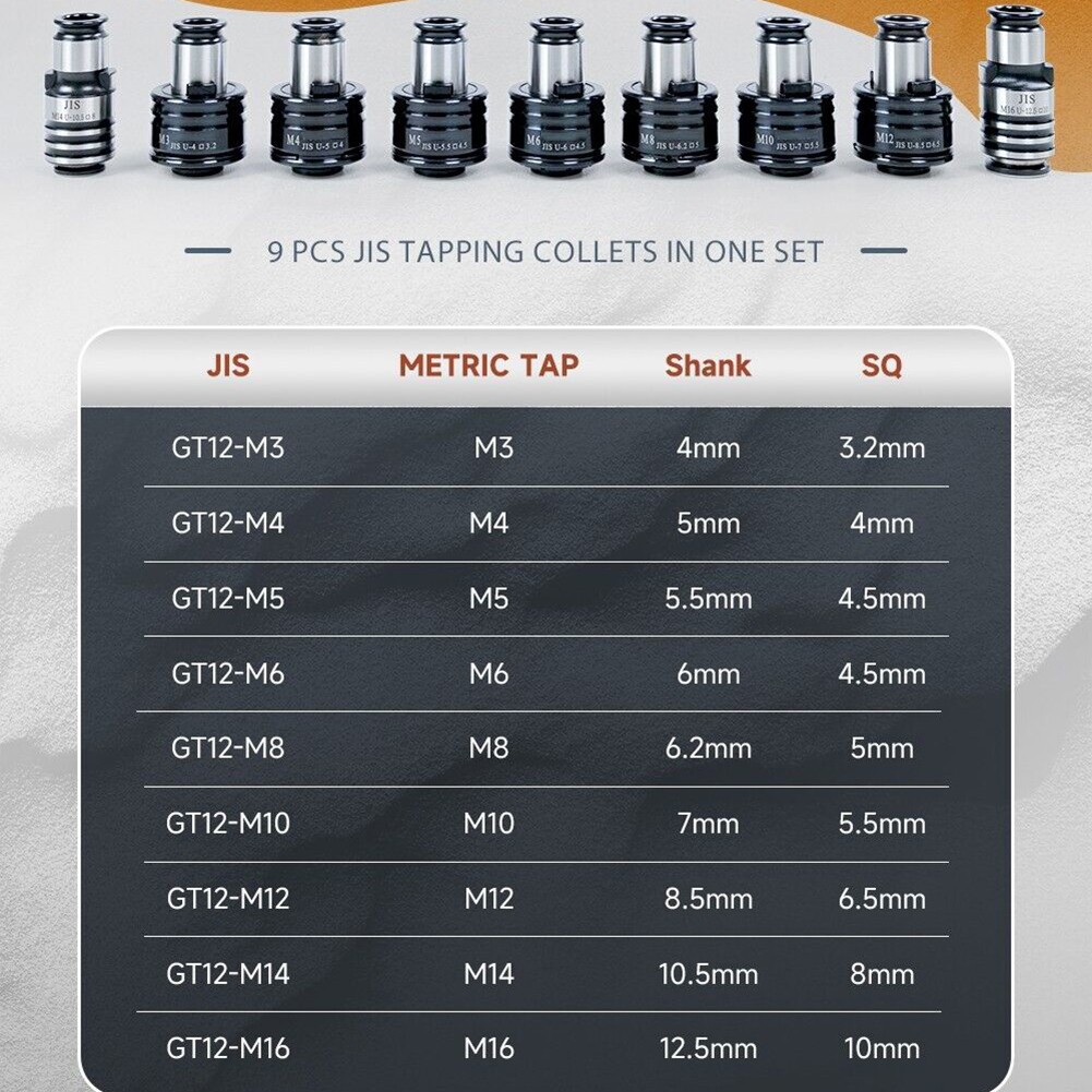 New Tapping Collets Protect Faucets Reduce Costs SFX M R Tapping Machine SQ JIS - Picture 14 of 35