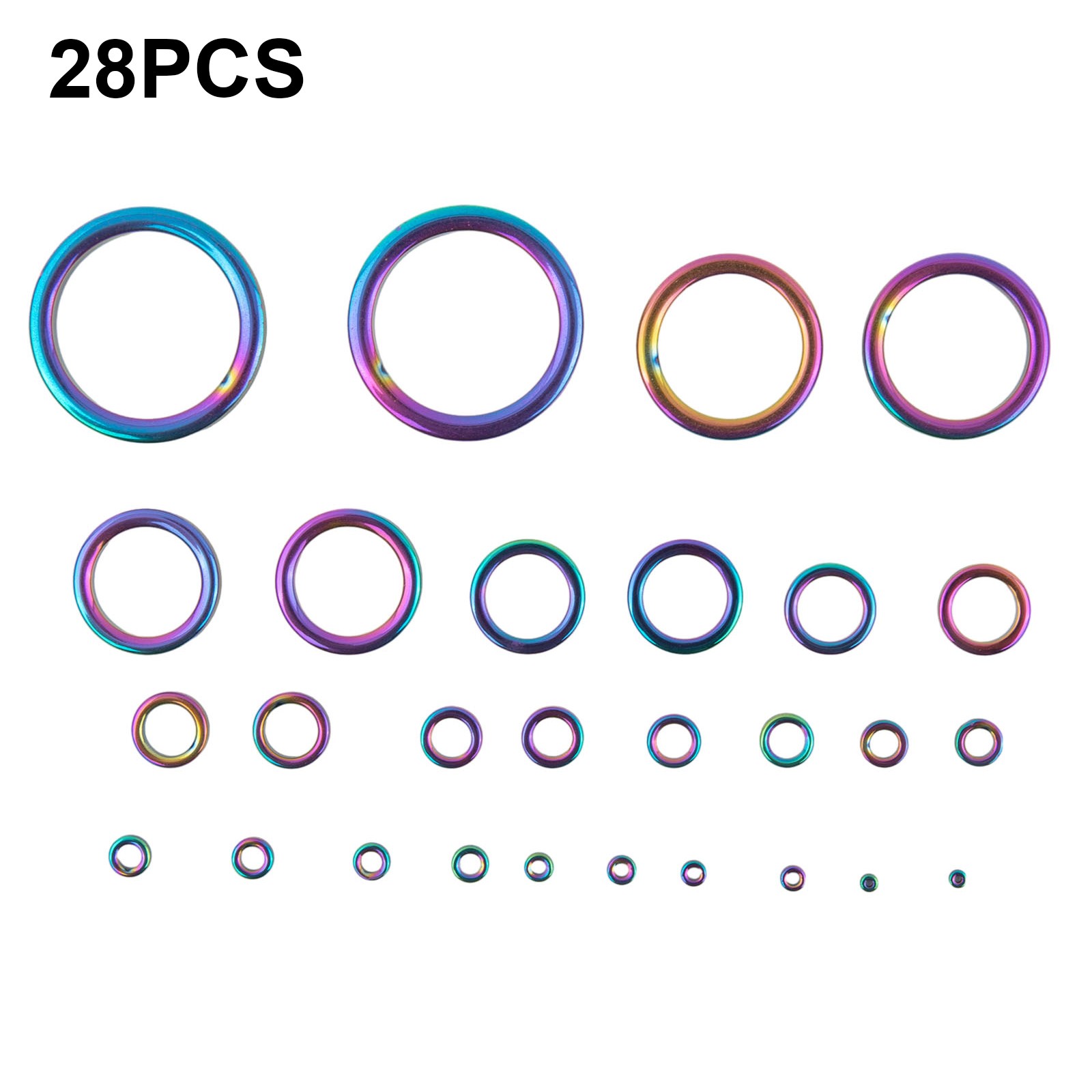 Quick and Reliable Fishing Rod Eye Replacement Kit 28 Ceramic Guide Rings  Set