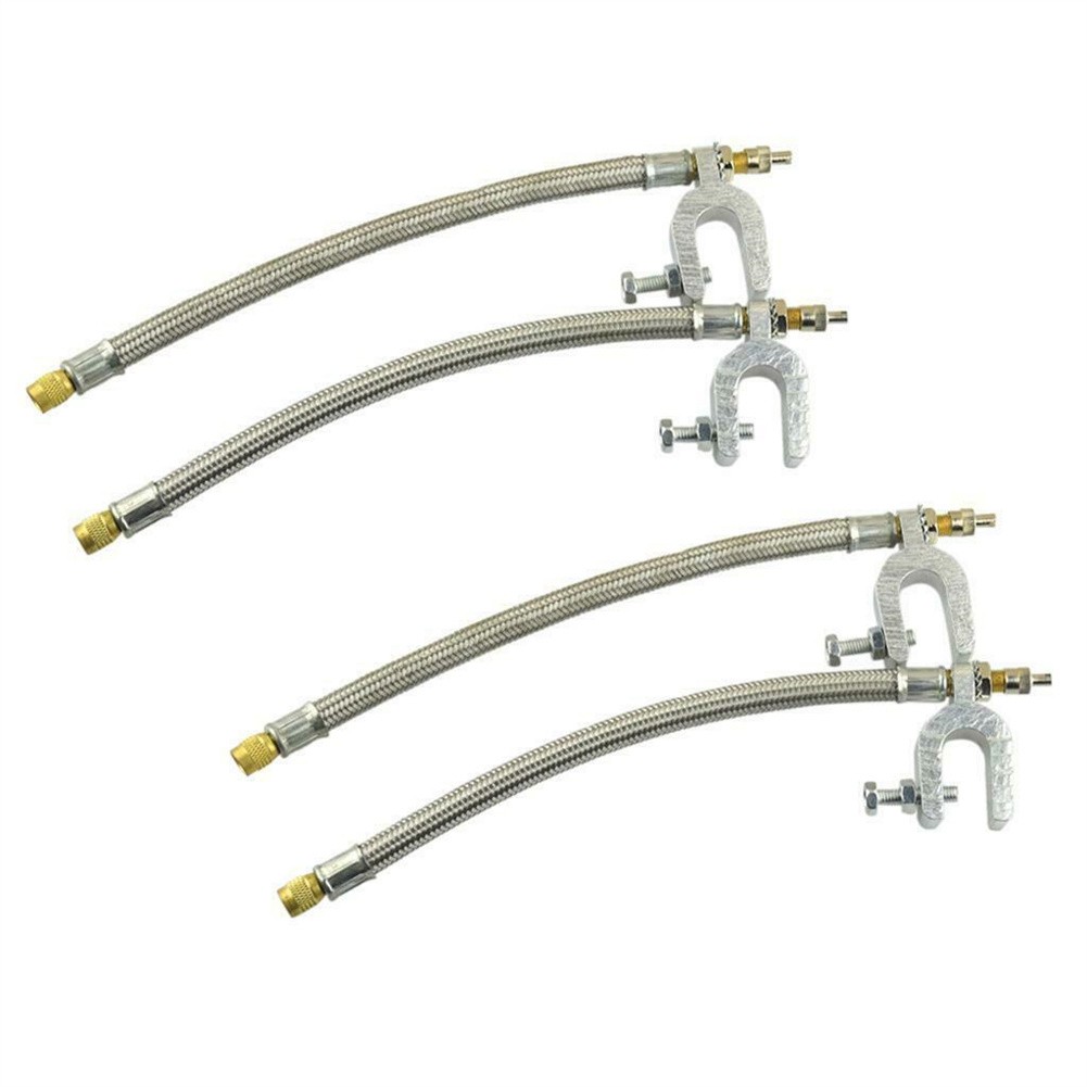 10 Stainless Steel Dual Valve Extensions Pack of 4 for RV Trailers and Trucks - Picture 20 of 25