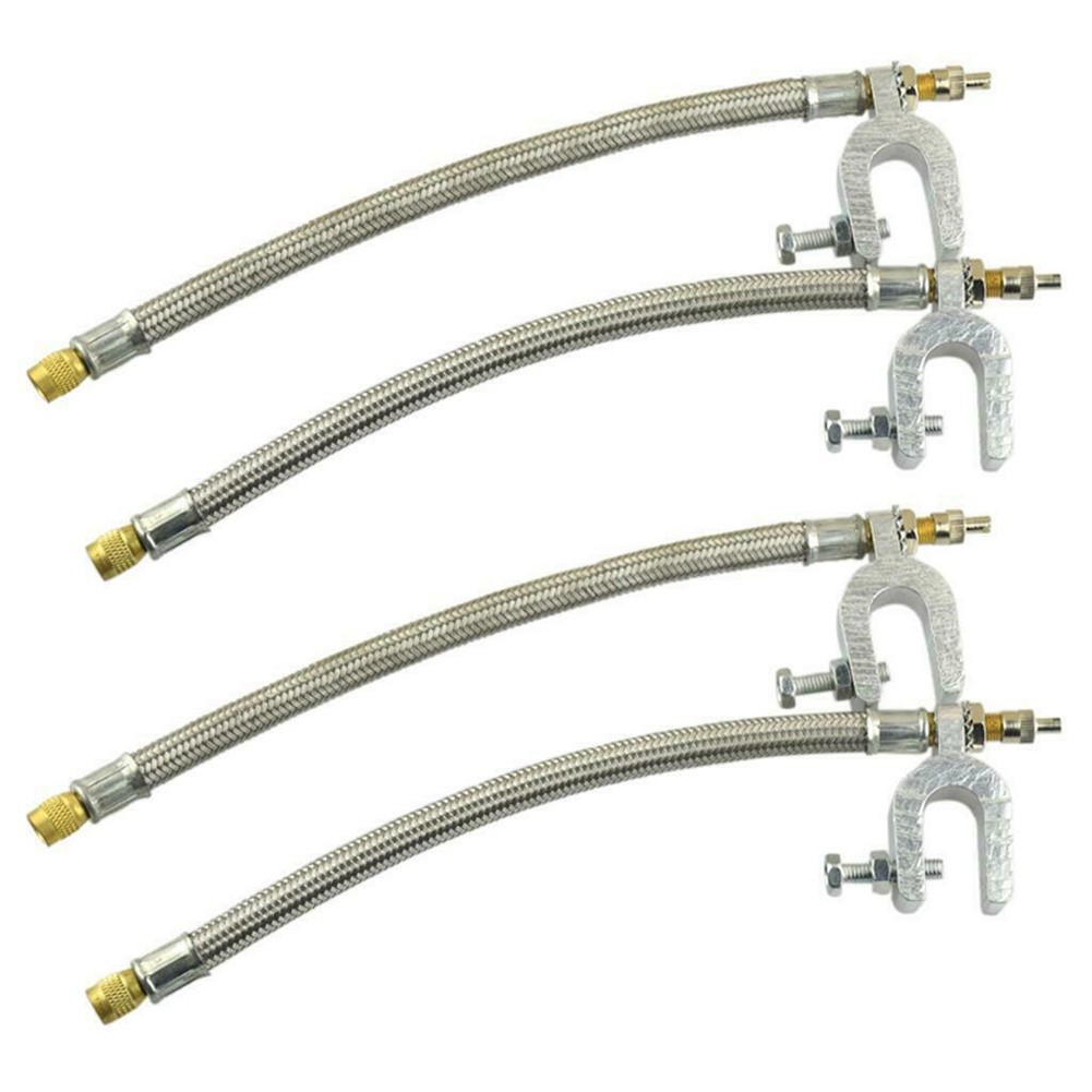 10 Stainless Steel Dual Valve Extensions Pack of 4 for RV Trailers and Trucks - Picture 13 of 25