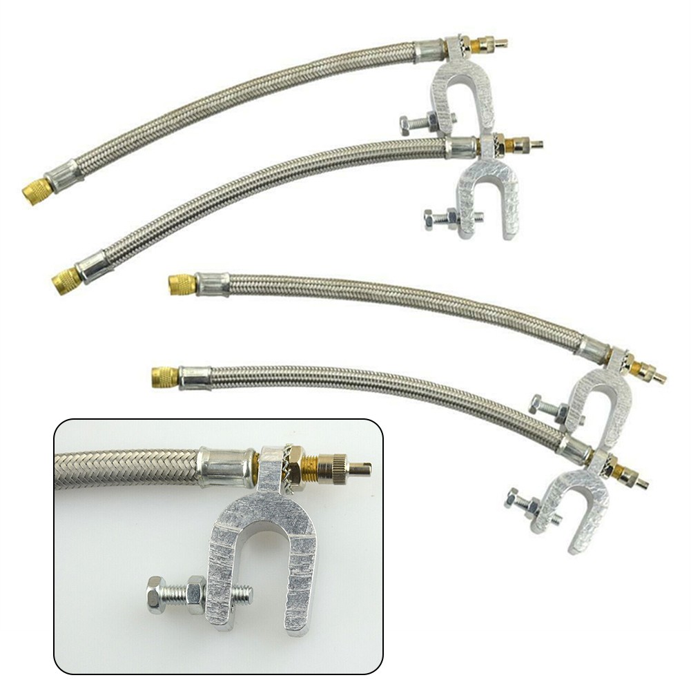 10 Stainless Steel Dual Valve Extensions Pack of 4 for RV Trailers and Trucks - Picture 15 of 25