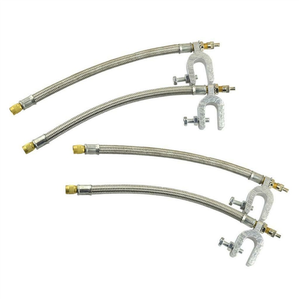 10 Stainless Steel Dual Valve Extensions Pack of 4 for RV Trailers and Trucks - Picture 17 of 25