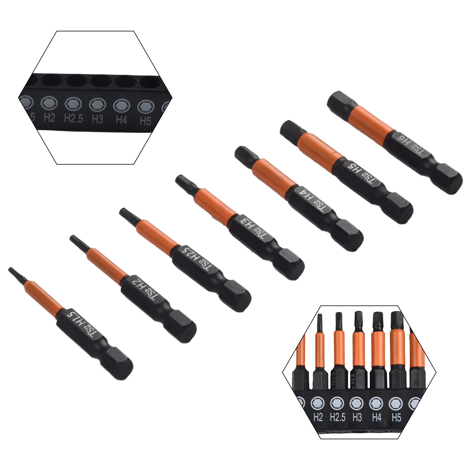 8-teiliges Phillips-Schraubendreher-Bit Set – Magnetisch, Sechskantschaft 1/4", Aus S2-Legierungsstahl