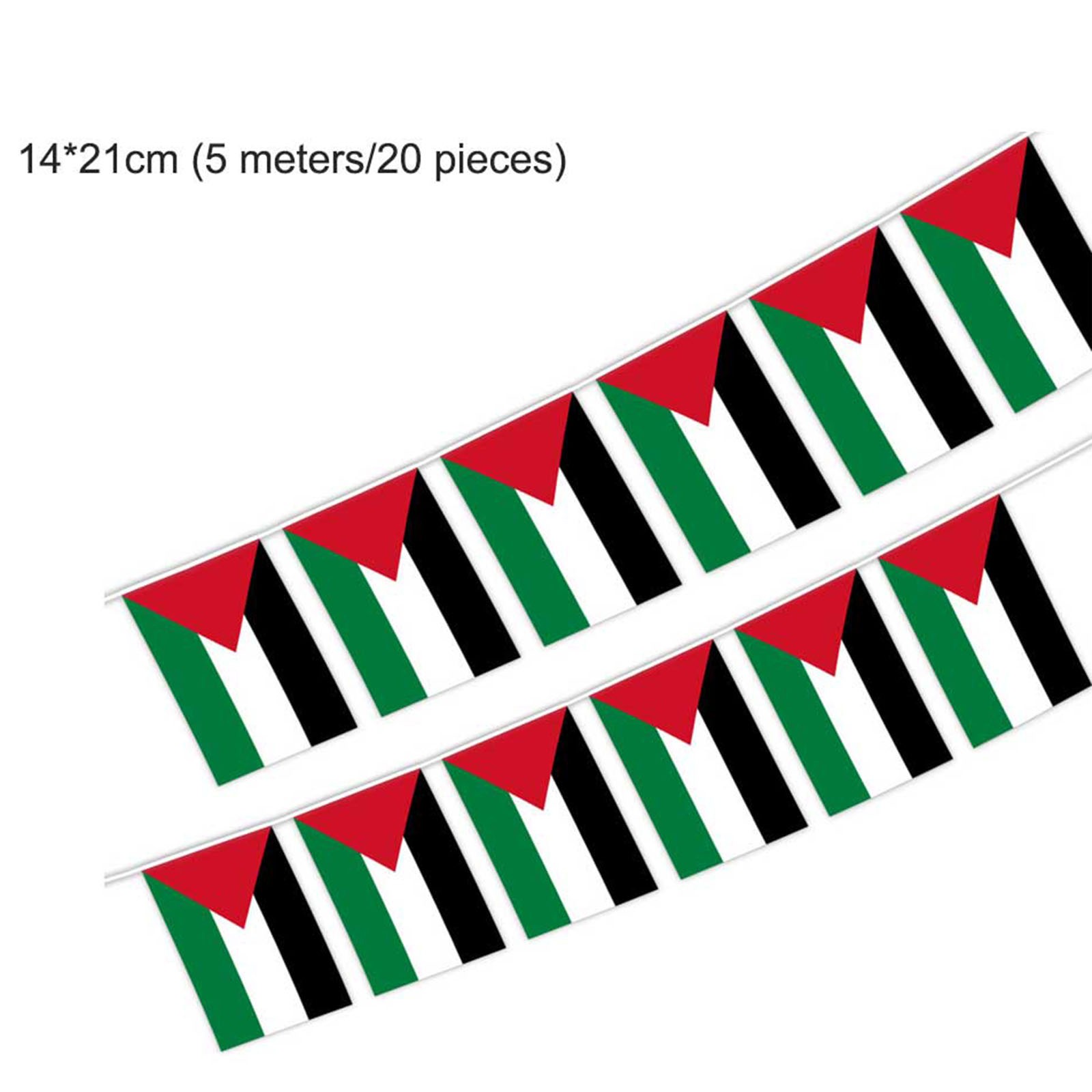 AZ FLAG Wimpel PALÄSTINA 15x10cm - PALÄSTINENSISCHE Mini Flagge 10