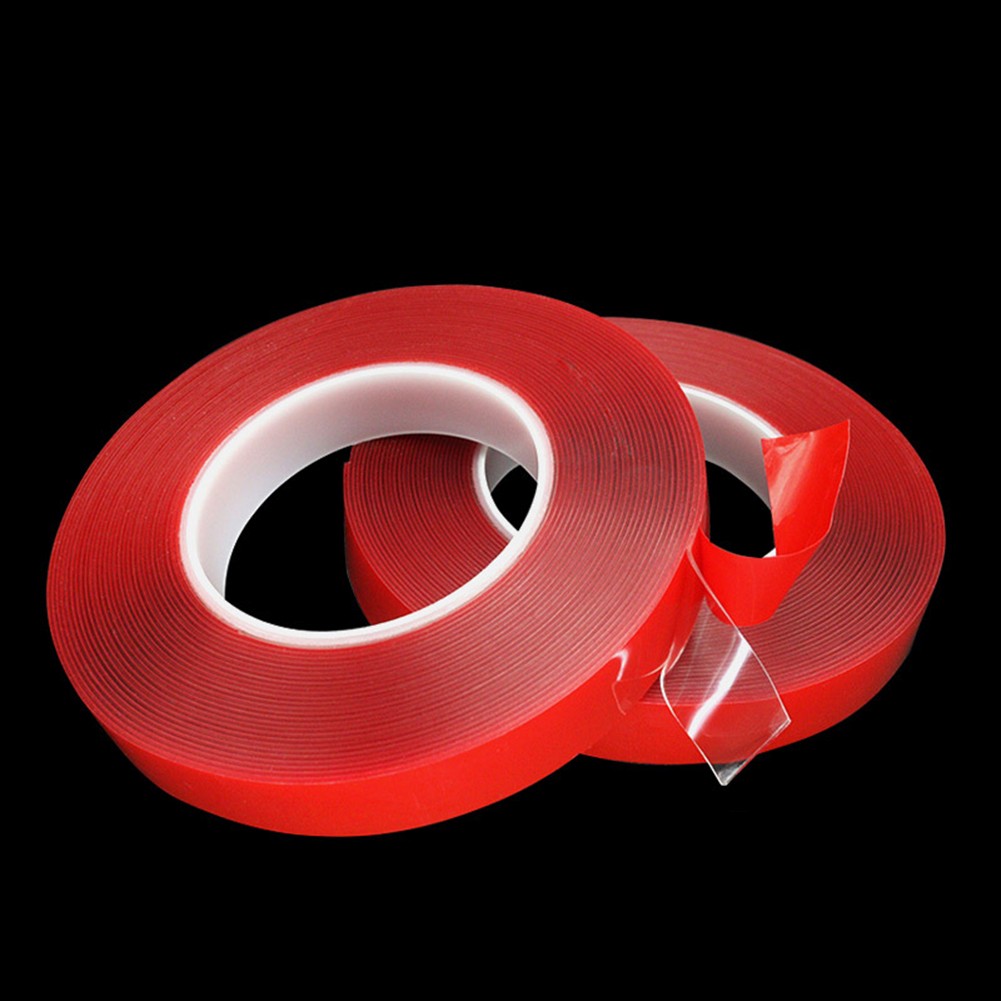Rote Folie transparent Acryl Nano Band doppelseitig für lang anhaltende  Haftung