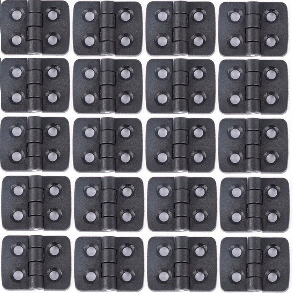 Affordable Set of Mini Plastic Hinges for Cabinets and Furniture 10 Pieces