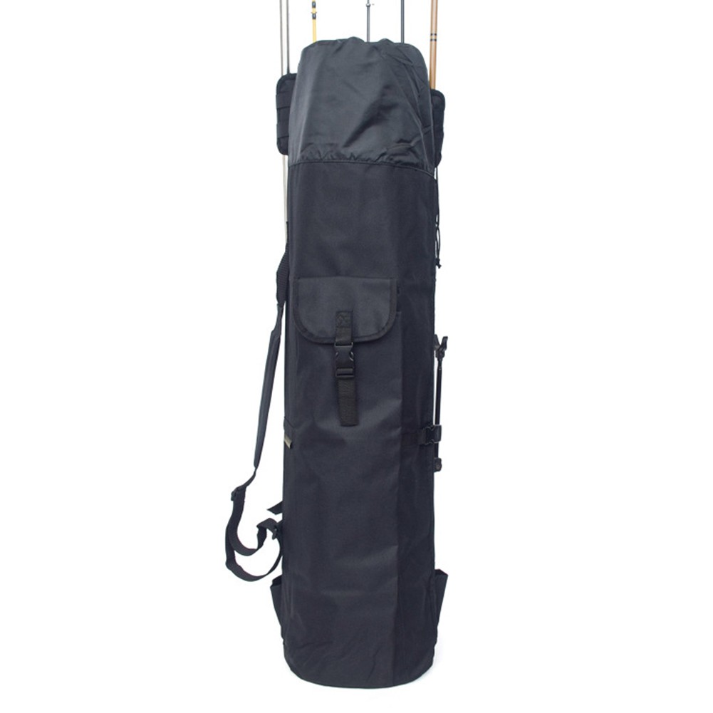 Multifunctional Canvas Fishing Tackle Bag Shoulder Bag for Rods and Gear