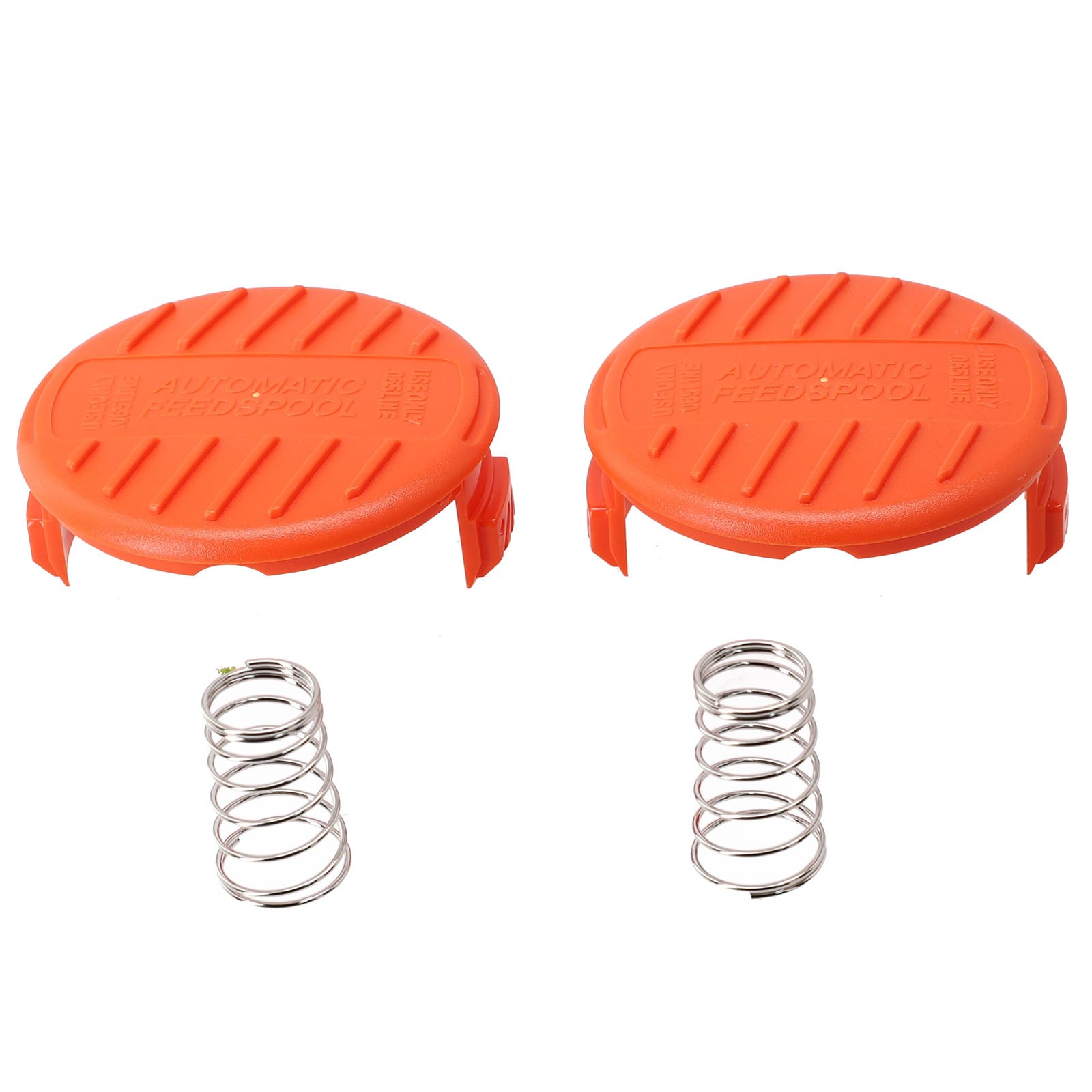 SG Store Spulenkappe Kompatibel Mit Black & Decker Trimmern – 2 Stück, Orange, Ersatzteil RC-100-P