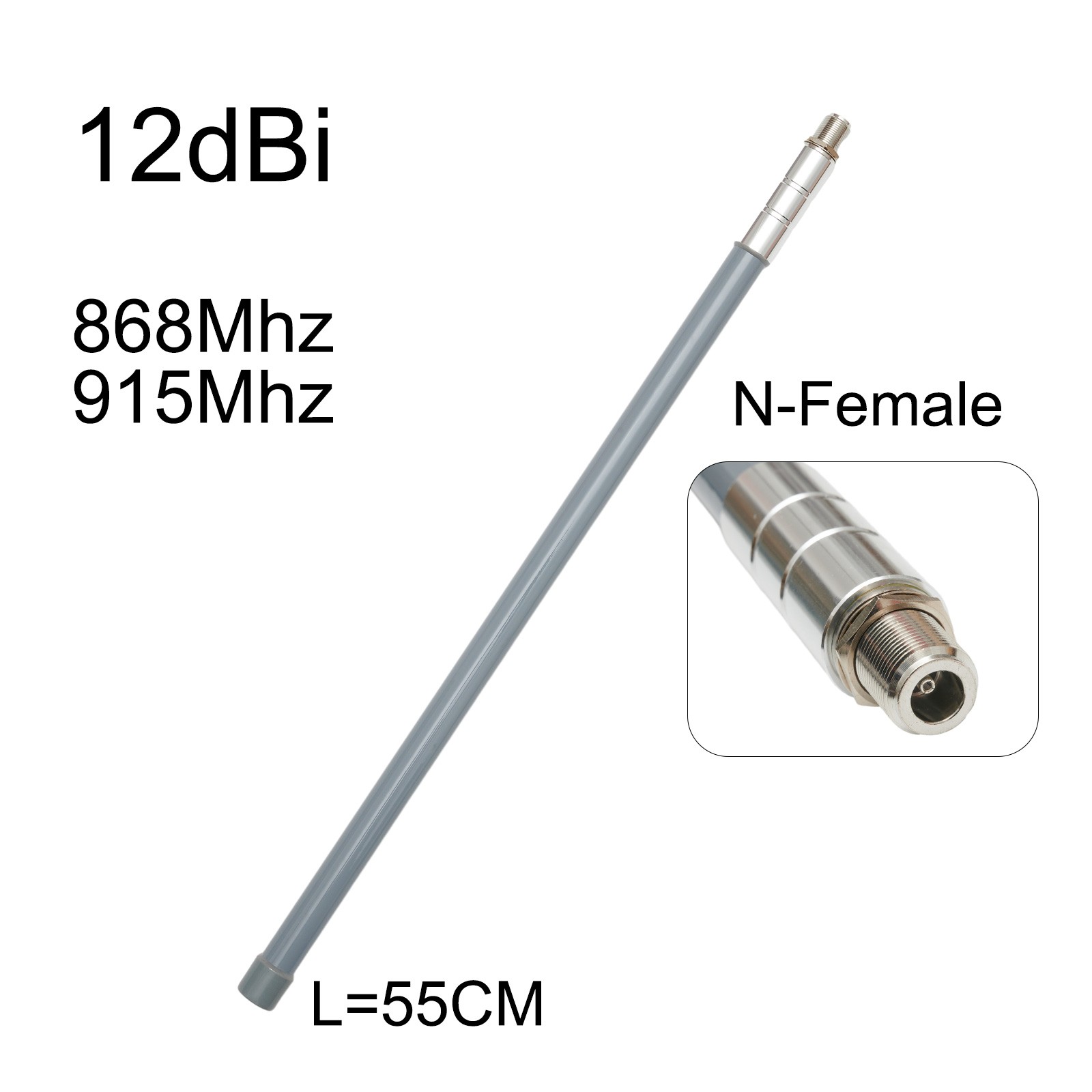 Quality Outdoor Antenna 12dBi Miners N-Female Fiberglass Receiving - Photo 8/16