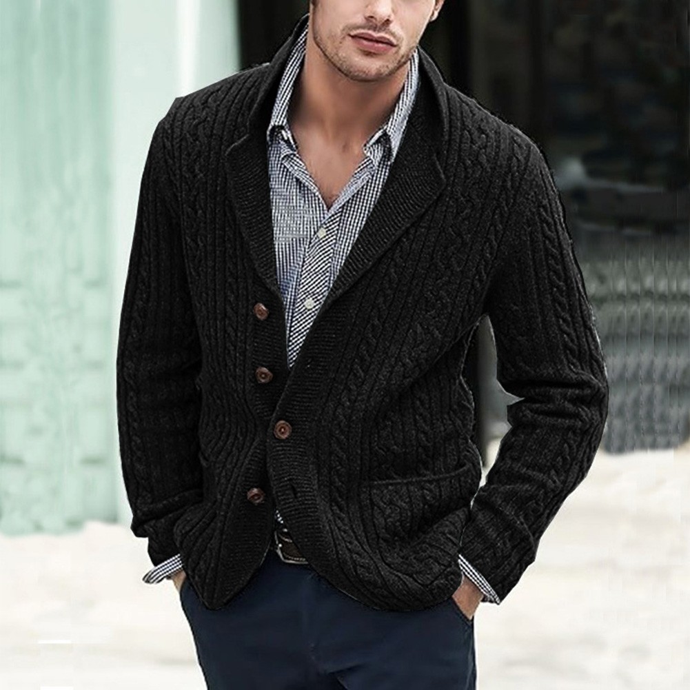 Cardigan with pockets on sale mens