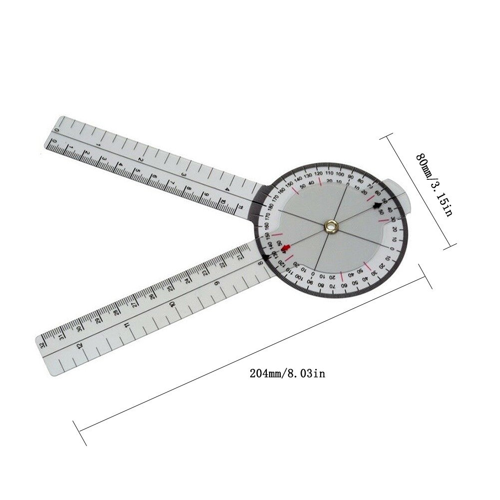 33cm Ruler PROFESSIONAL GRADE 33CM Goniometer Ruler for Orthopedic Joint Angle ...