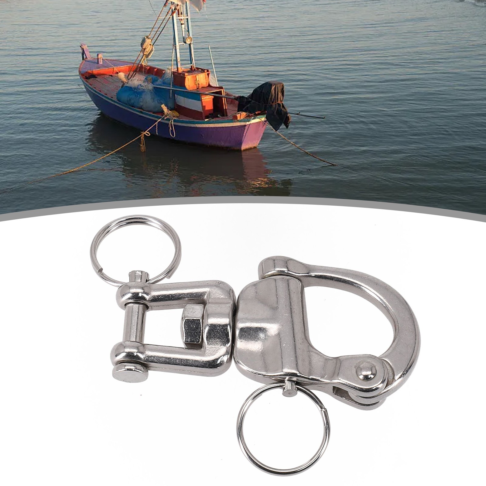 Swivel Shackle Universal 316 Stainless Steel Swivel Shackle for Ships