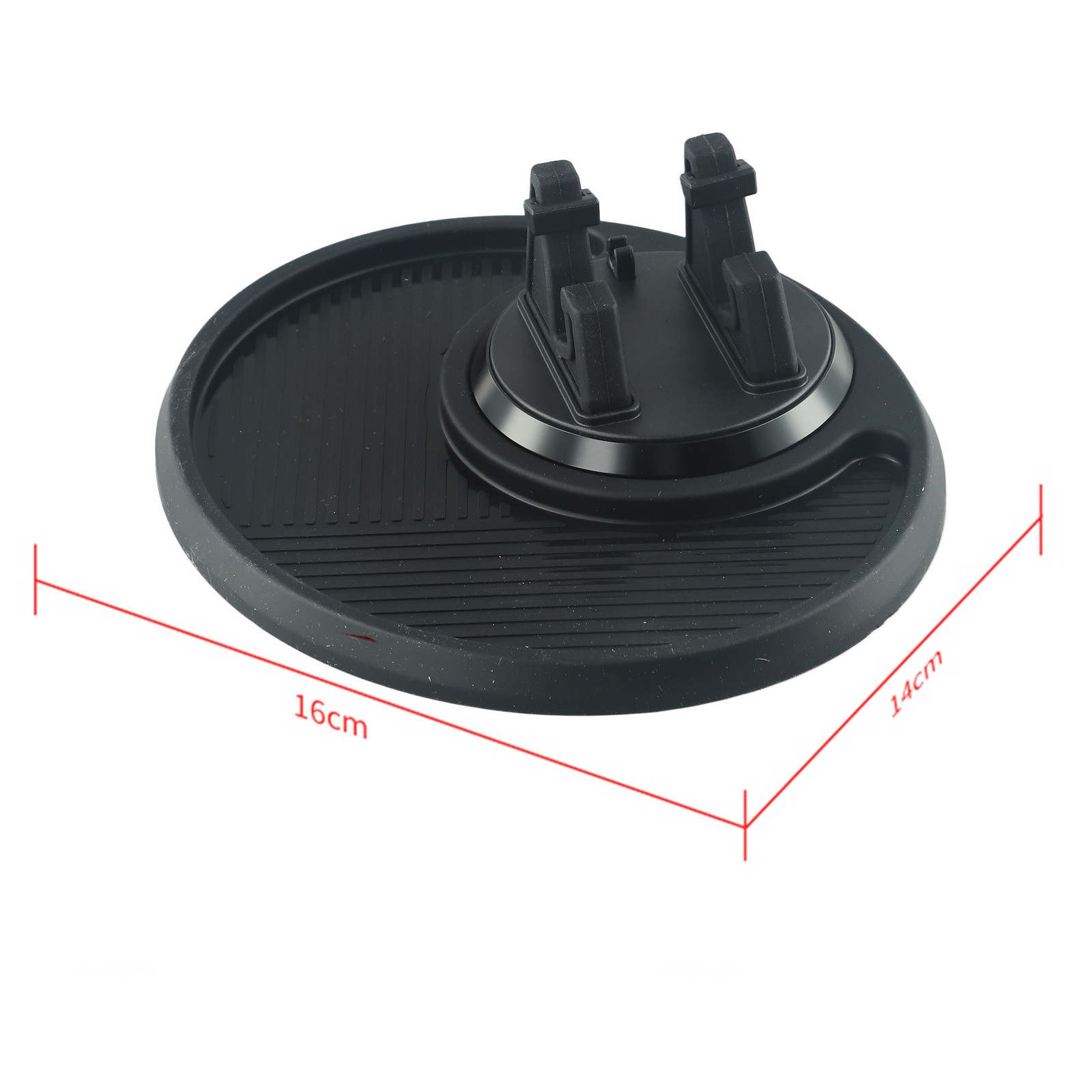 Support téléphone auto antidérapant accessoires voiture 14,5x5,5x16cm noir ma - Photo 14 sur 25